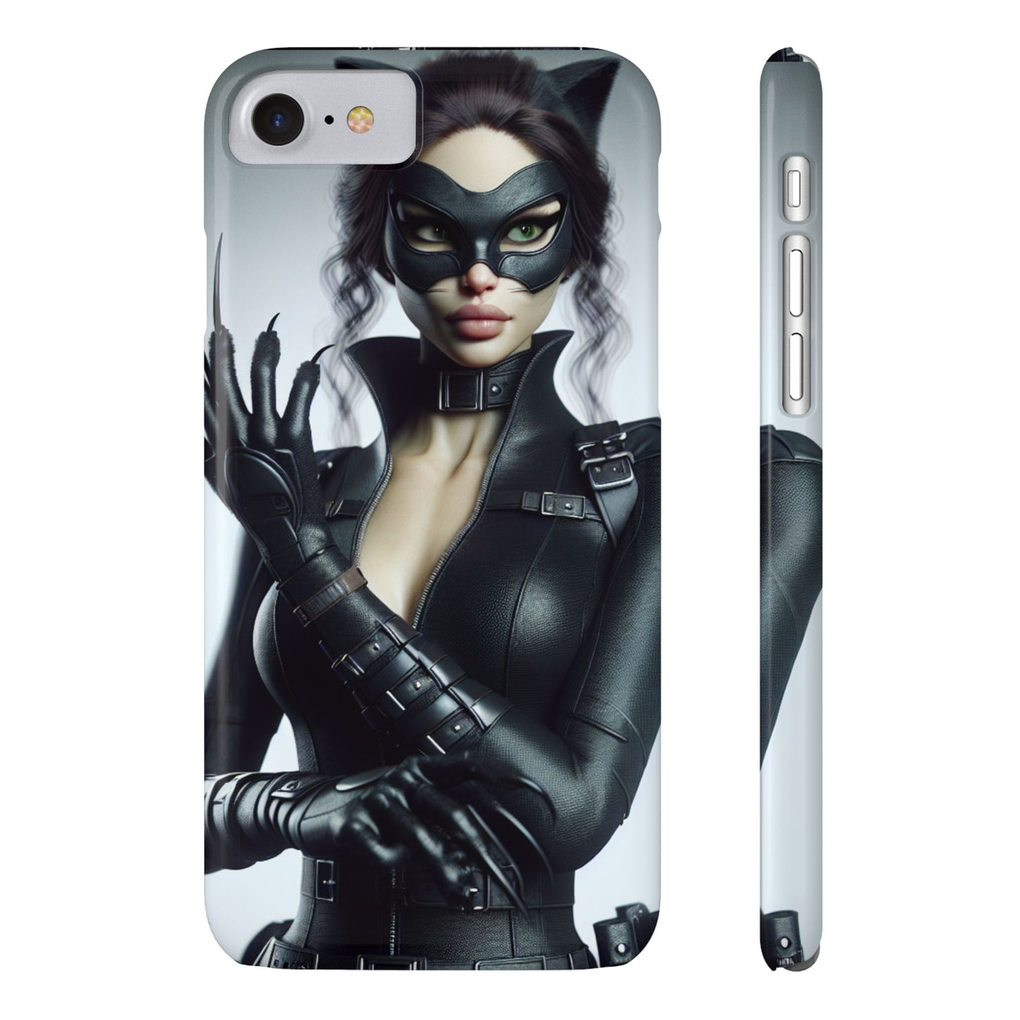 Catwoman-Inspired Slim Phone Case - Stylish Protection for Superhero Fans