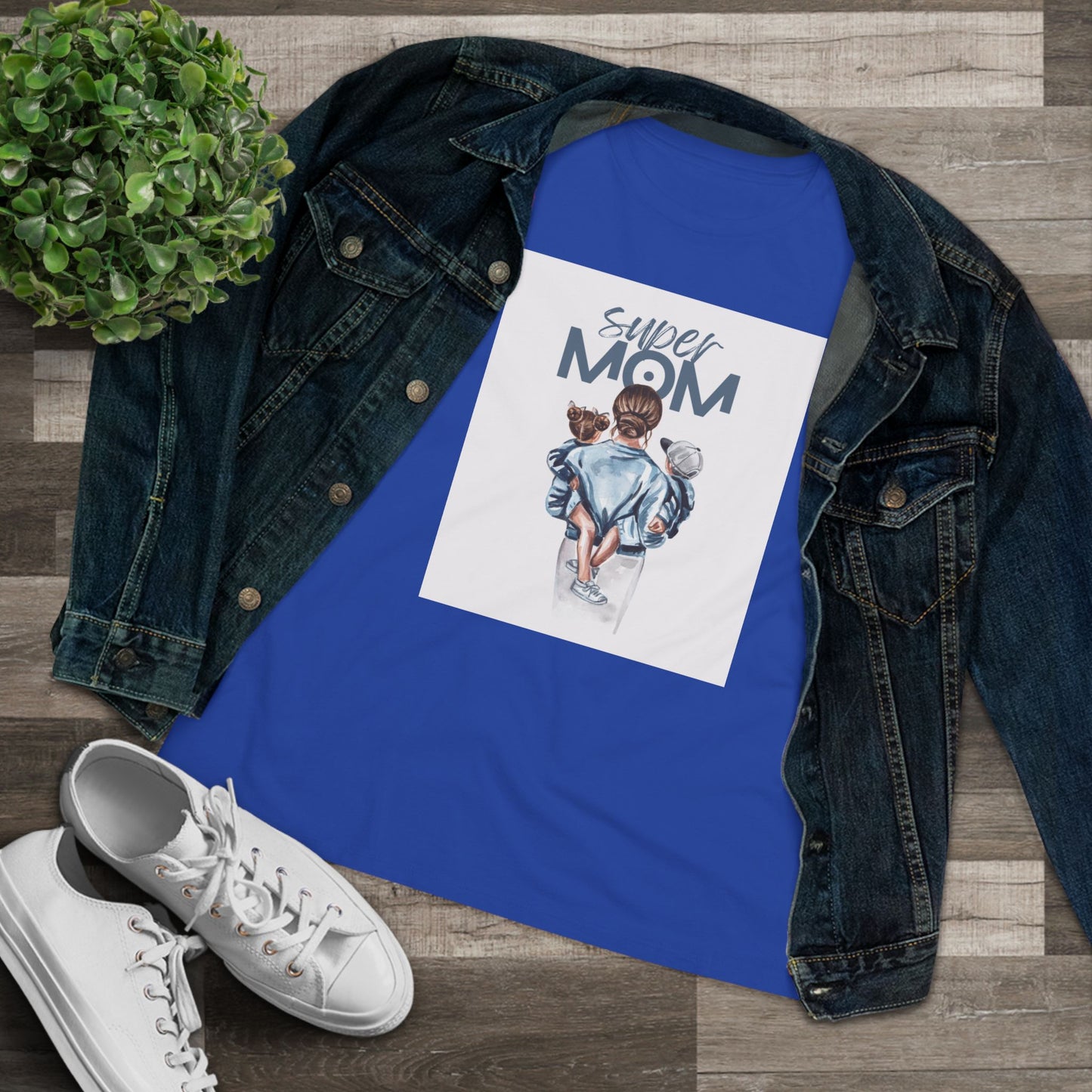 Super Mom Women's Cotton Tee - Perfect Gift for Mother's Day