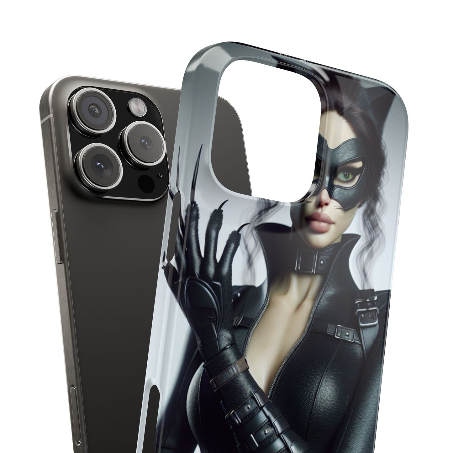 Catwoman-Inspired Slim Phone Case - Stylish Protection for Superhero Fans