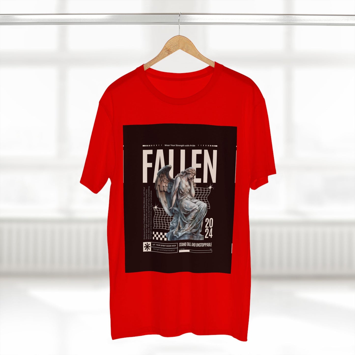 Fallen Angel Graphic Tee | Stand Tall and Unstoppable | Aesthetic T-Shirt for Art Lovers