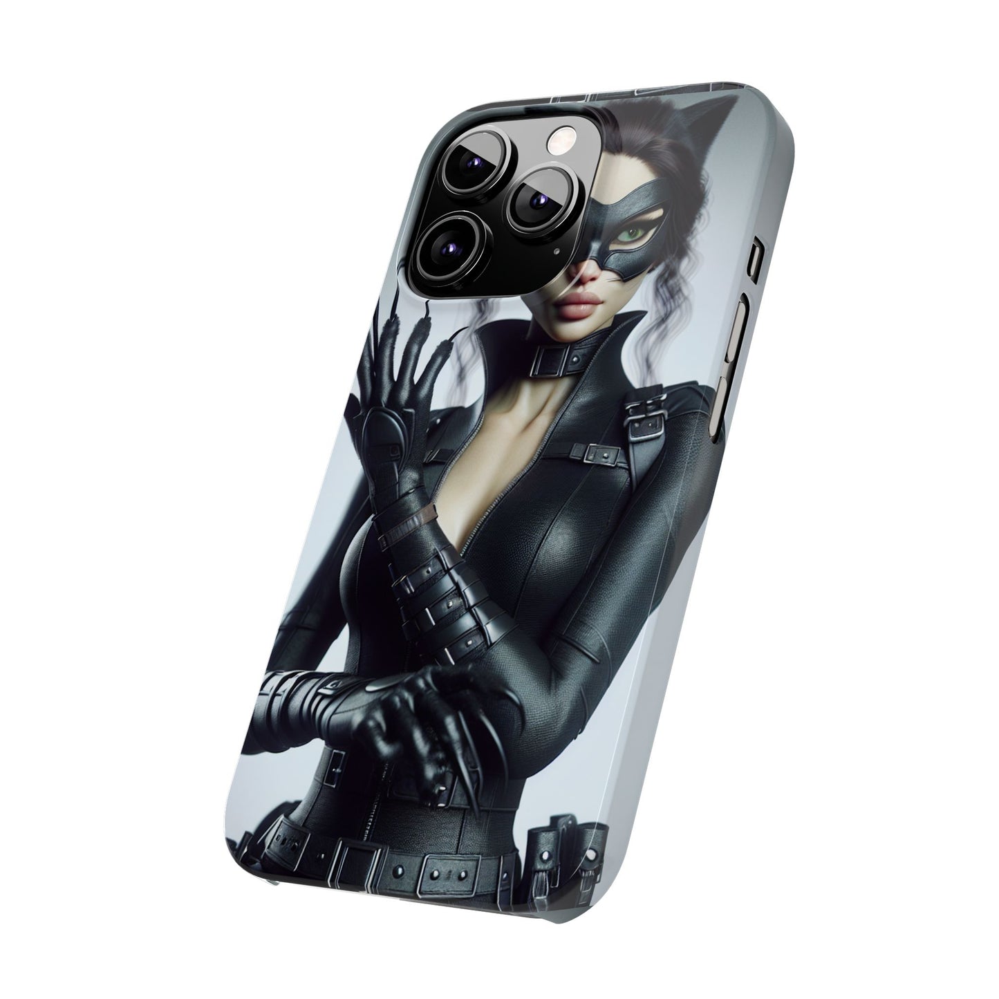 Catwoman-Inspired Slim Phone Case - Stylish Protection for Superhero Fans
