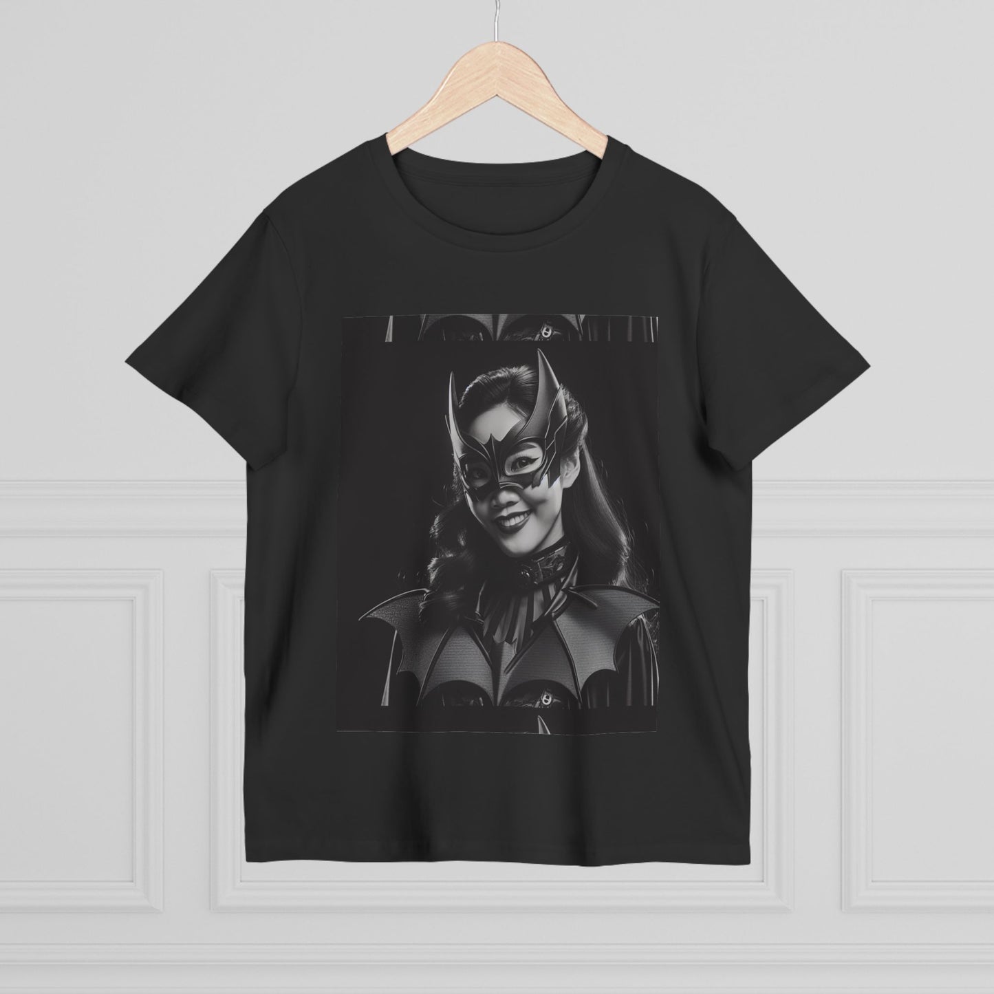 Women’s Black Batgirl Tee - Superhero Graphic T-Shirt for Fans
