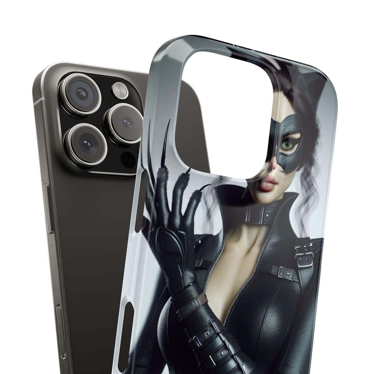Catwoman-Inspired Slim Phone Case - Stylish Protection for Superhero Fans