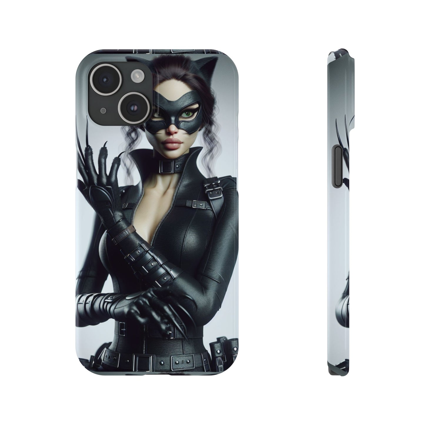 Catwoman-Inspired Slim Phone Case - Stylish Protection for Superhero Fans