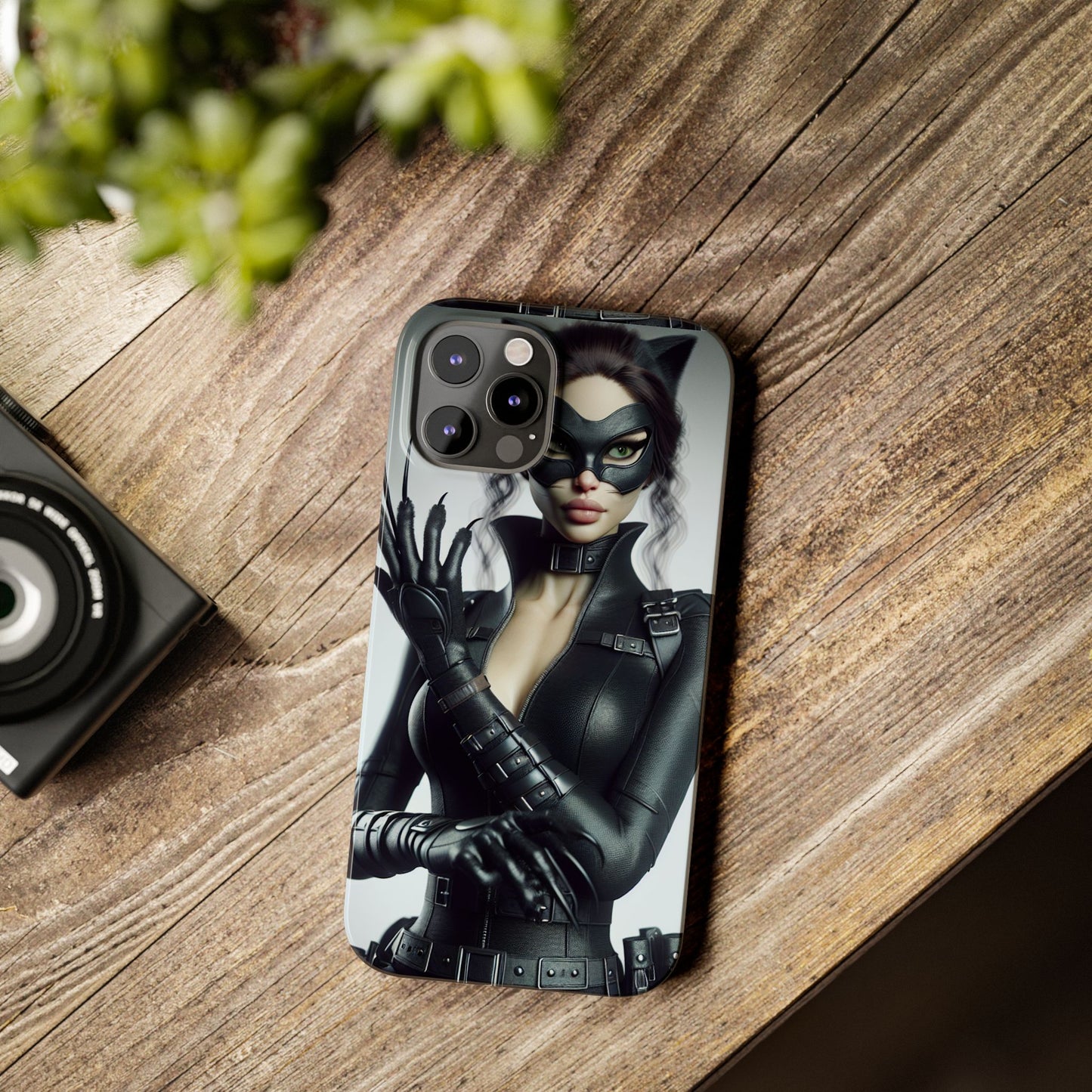 Catwoman-Inspired Slim Phone Case - Stylish Protection for Superhero Fans