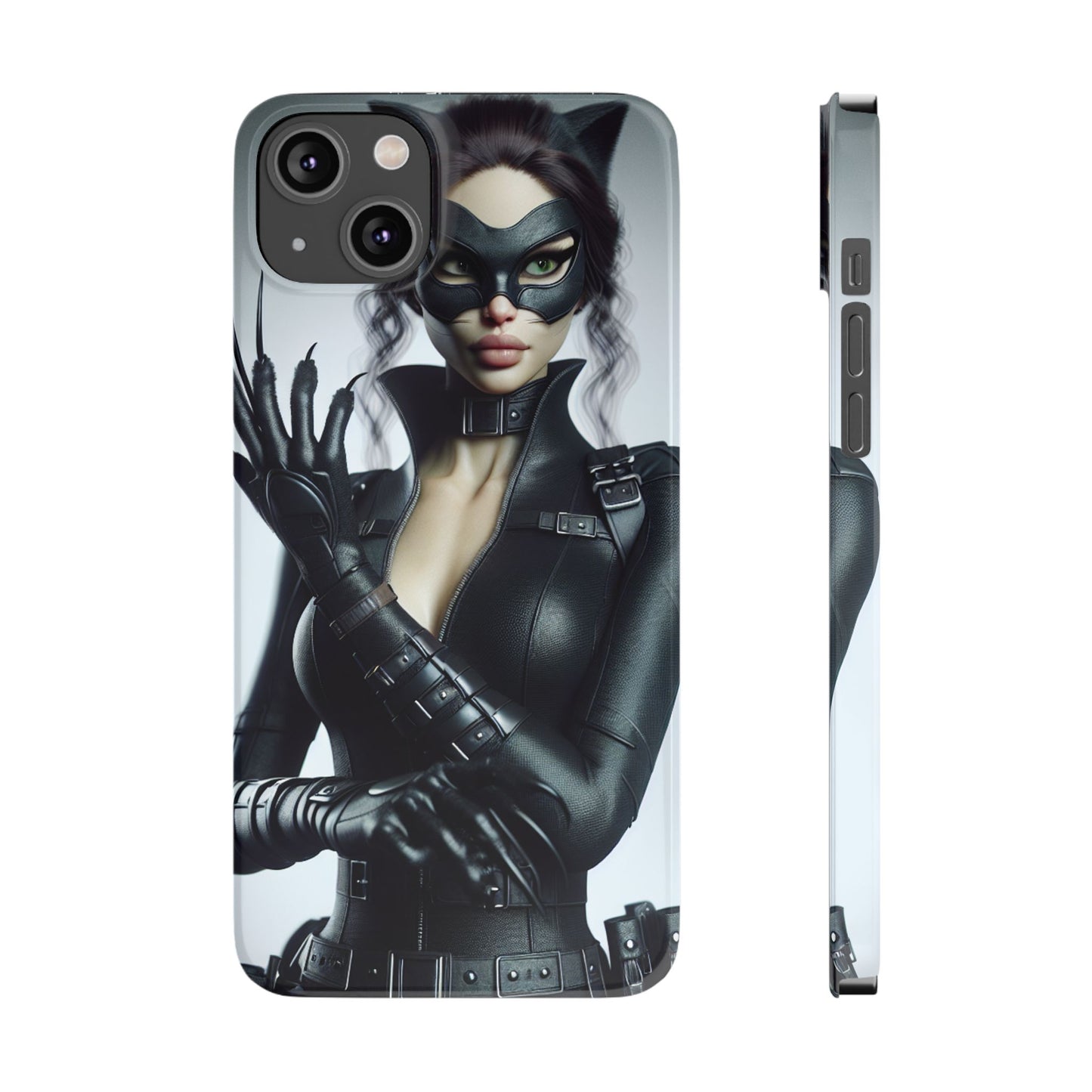 Catwoman-Inspired Slim Phone Case - Stylish Protection for Superhero Fans
