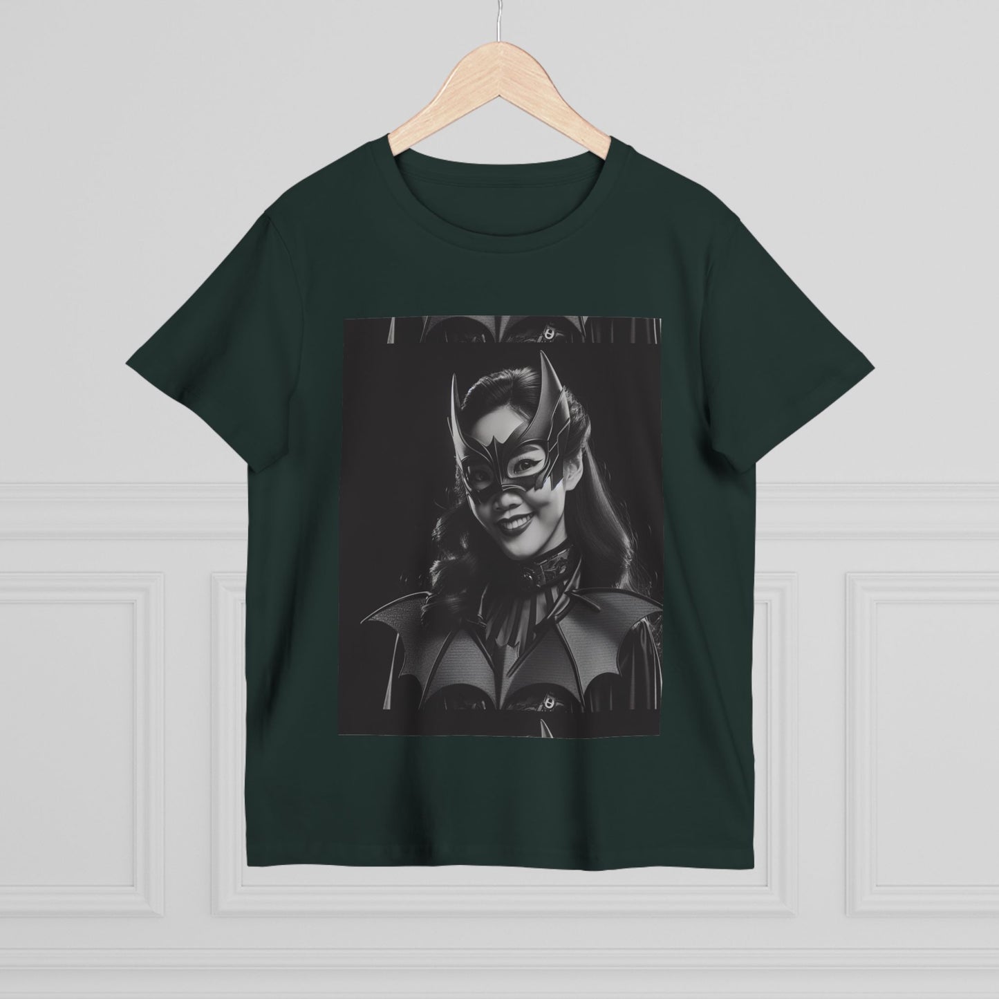 Women’s Black Batgirl Tee - Superhero Graphic T-Shirt for Fans