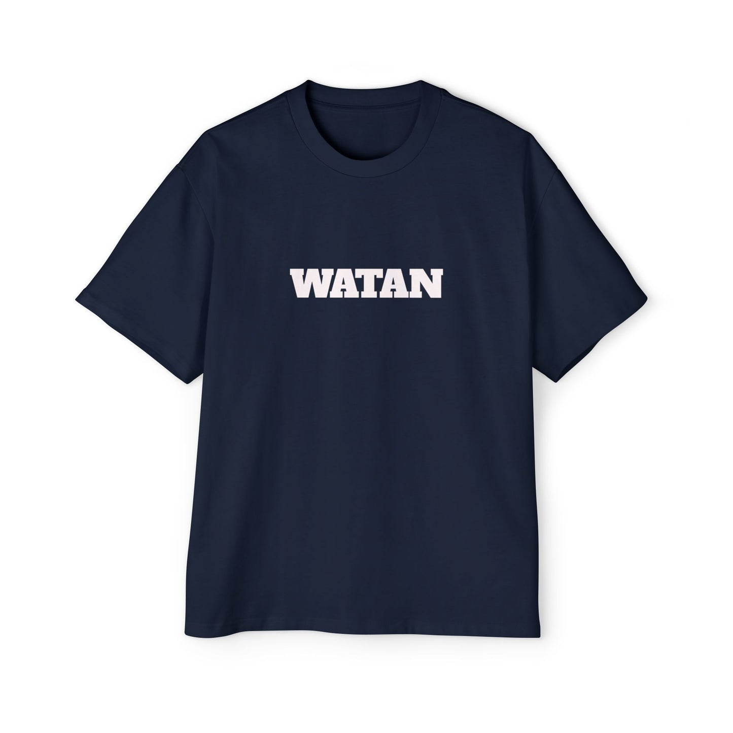 Men's Heavy Oversized Tee with Artistic Mosque Design - Casual Streetwear for Art Lovers
