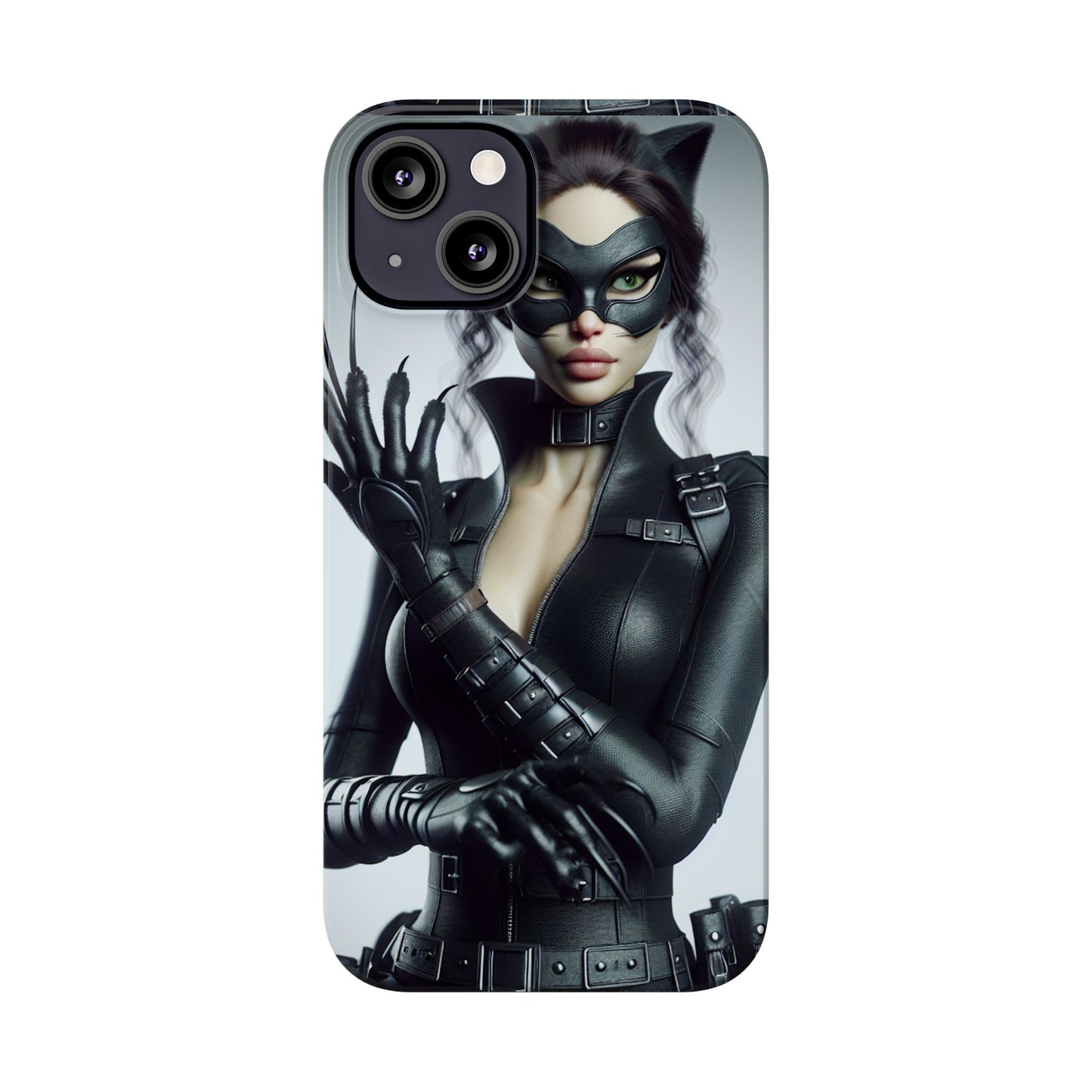 Catwoman-Inspired Slim Phone Case - Stylish Protection for Superhero Fans
