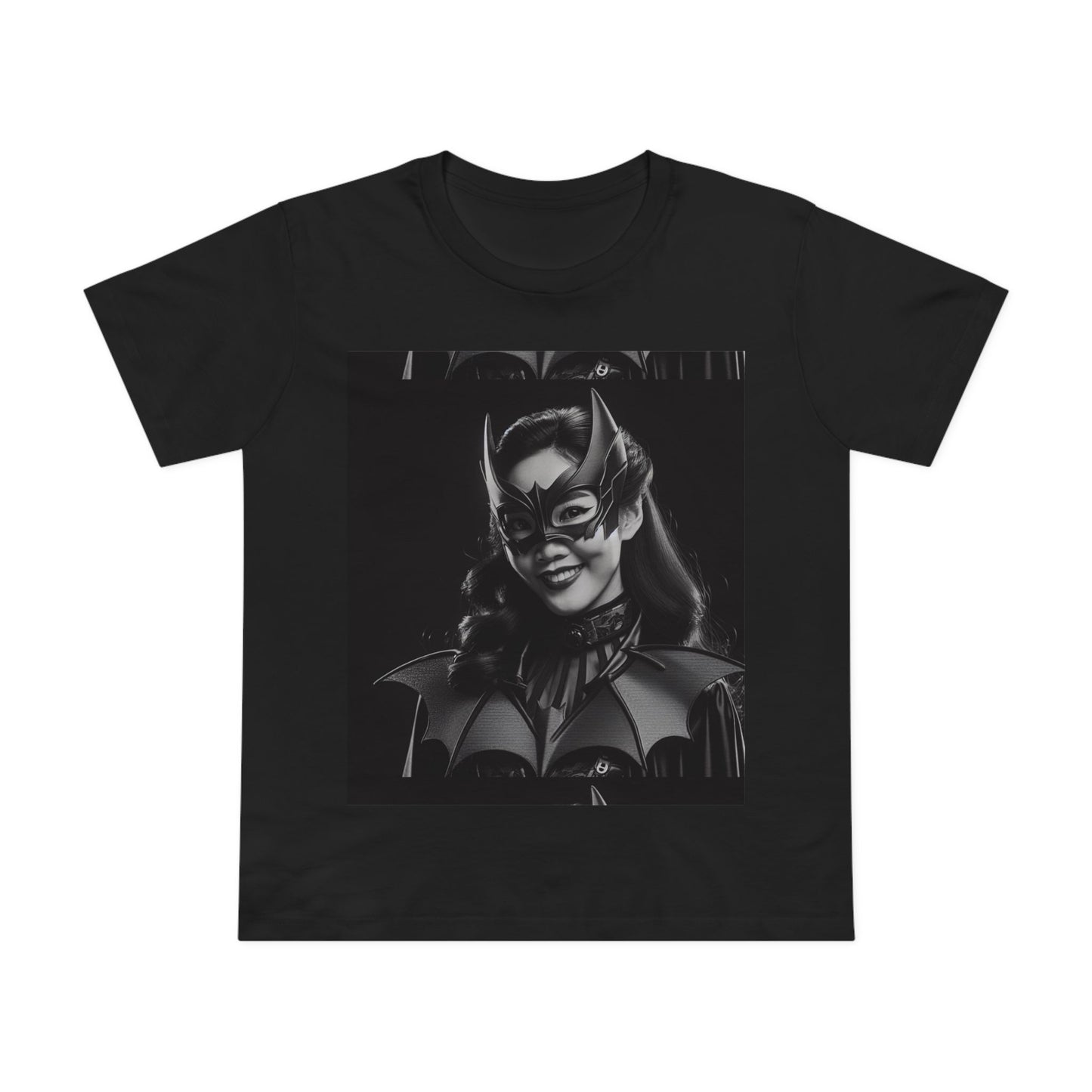 Women’s Black Batgirl Tee - Superhero Graphic T-Shirt for Fans