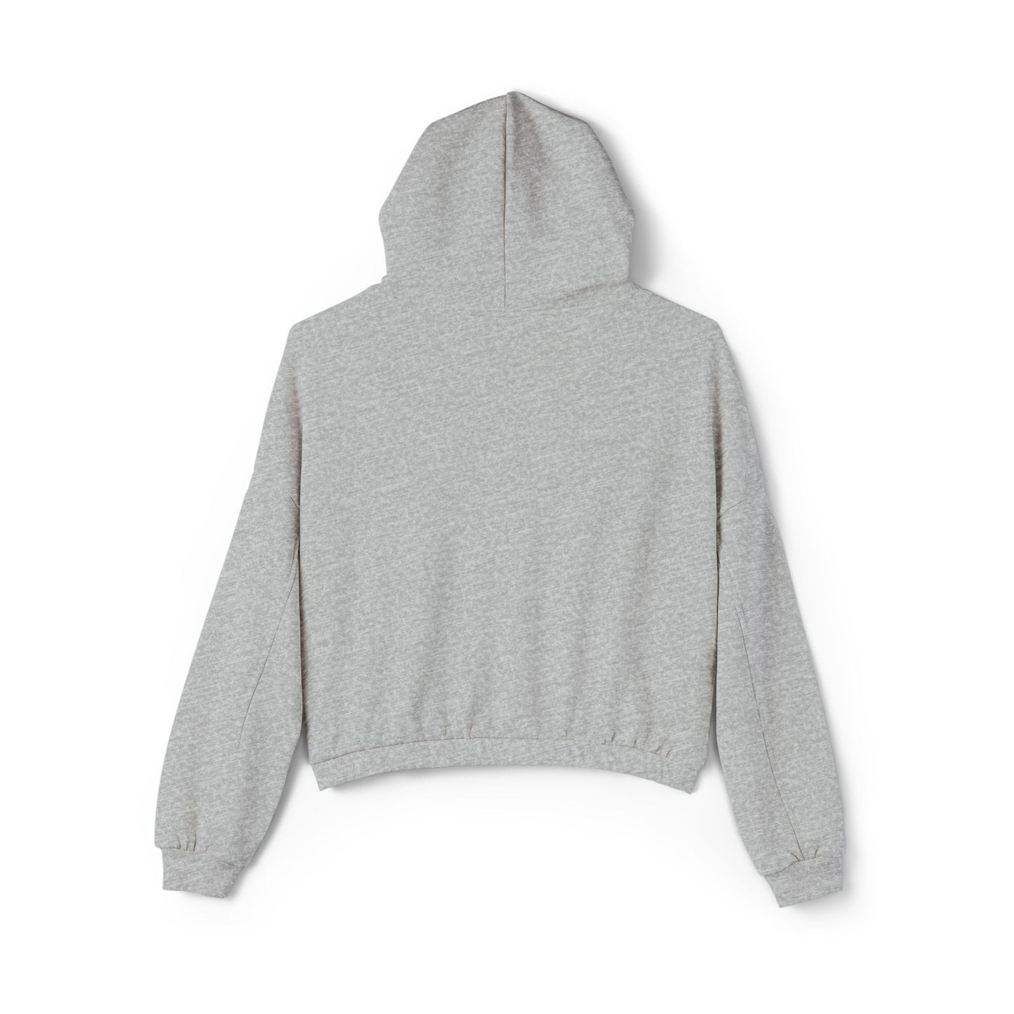 Women's Cinched Bottom Hoodie with Graphic Art - Stylish and Cozy