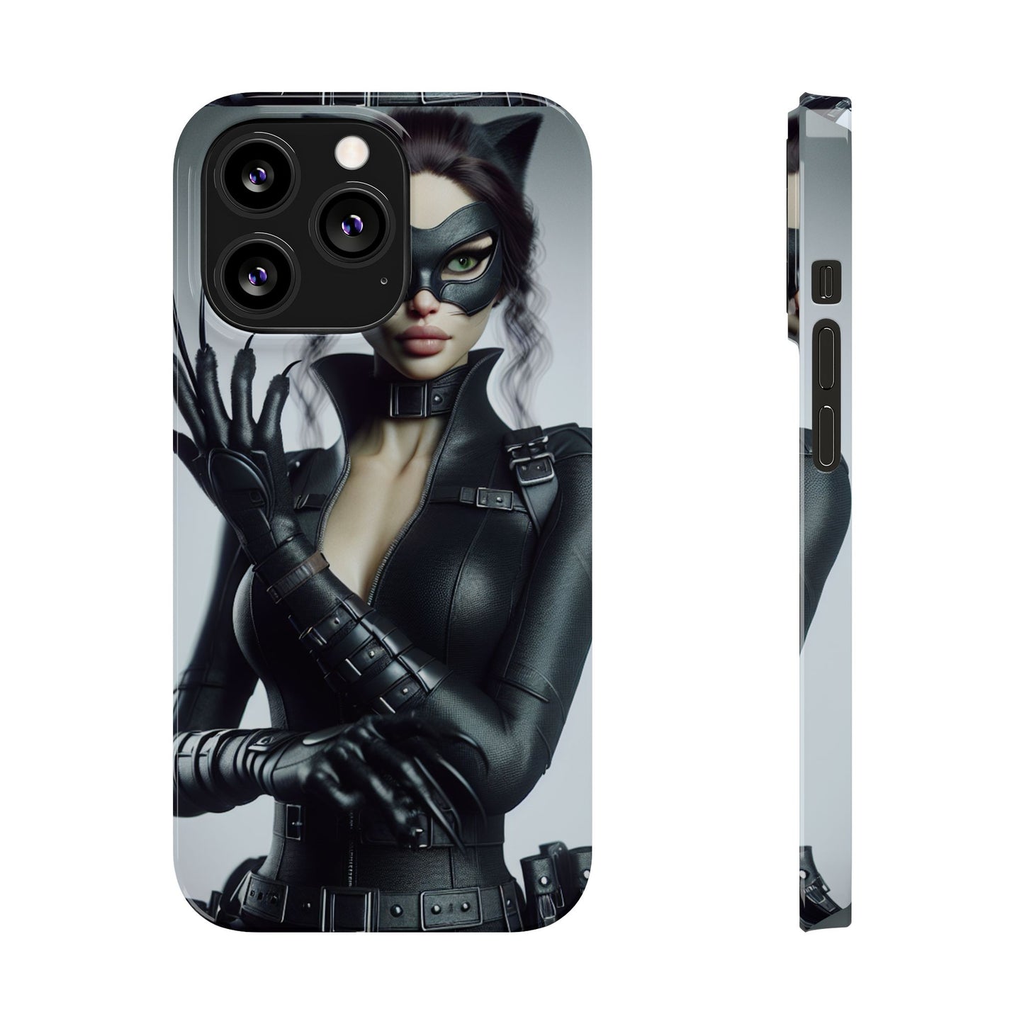 Catwoman-Inspired Slim Phone Case - Stylish Protection for Superhero Fans