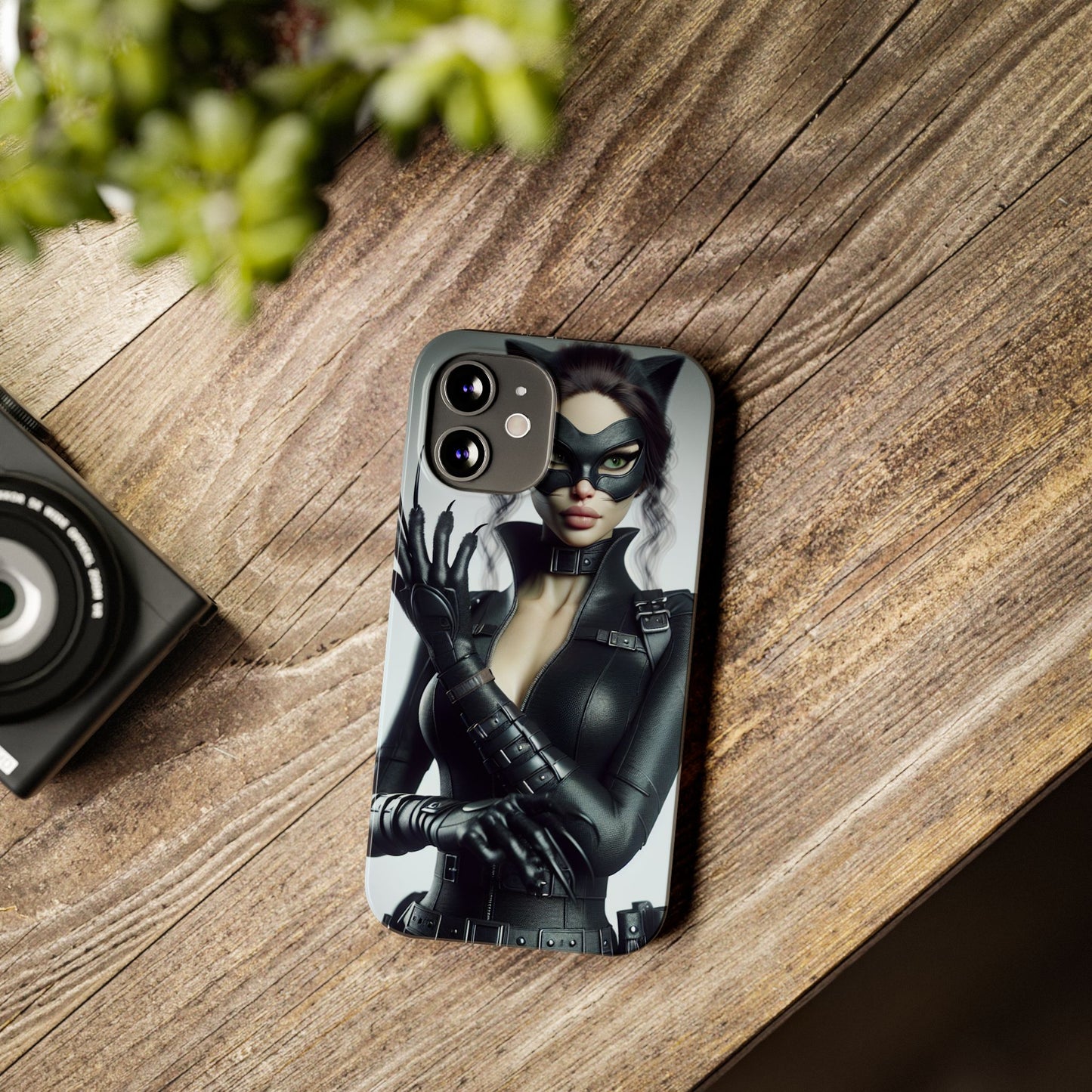 Catwoman-Inspired Slim Phone Case - Stylish Protection for Superhero Fans