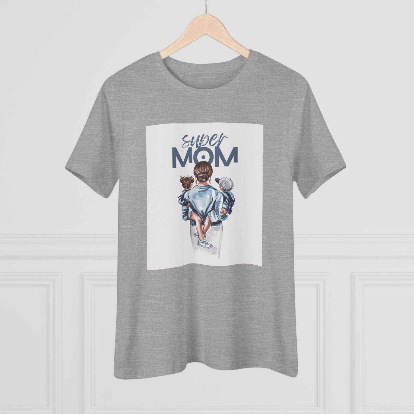 Super Mom Women's Cotton Tee - Perfect Gift for Mother's Day