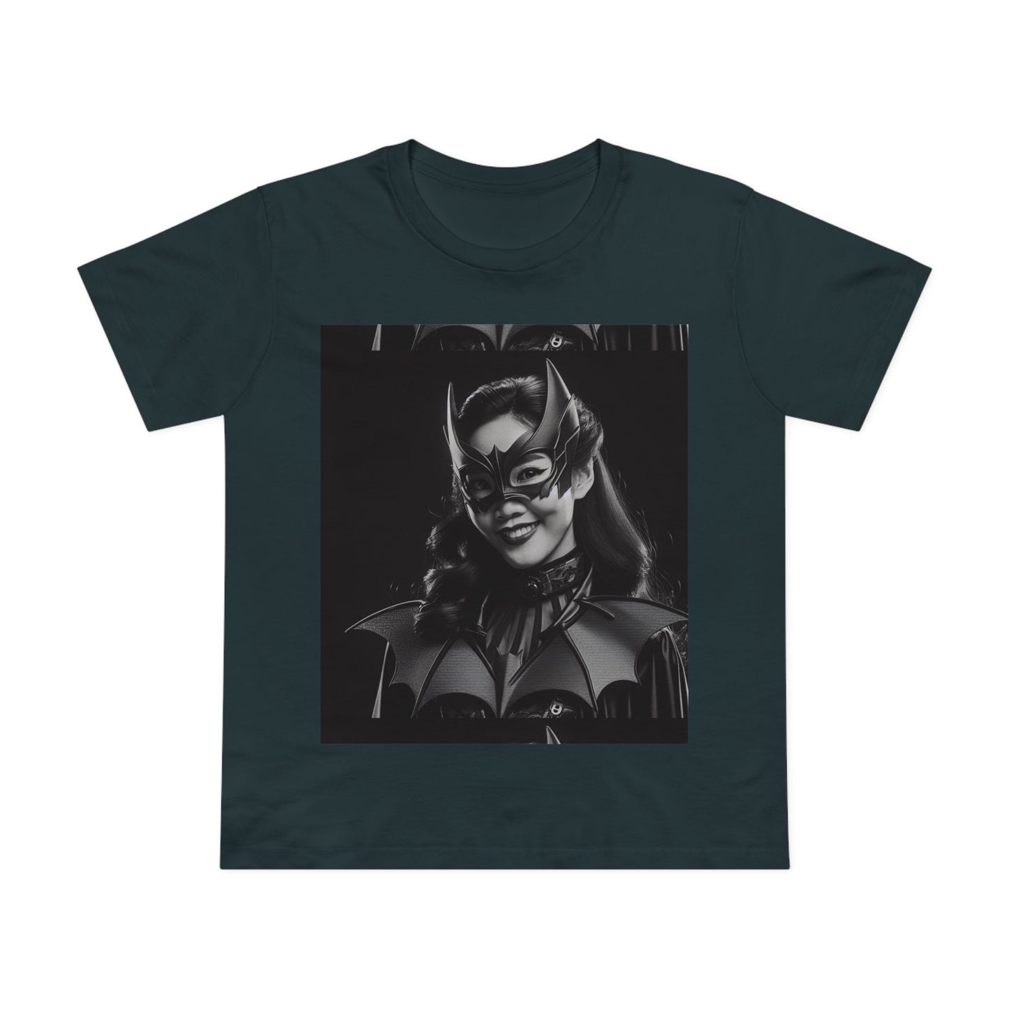 Women’s Black Batgirl Tee - Superhero Graphic T-Shirt for Fans