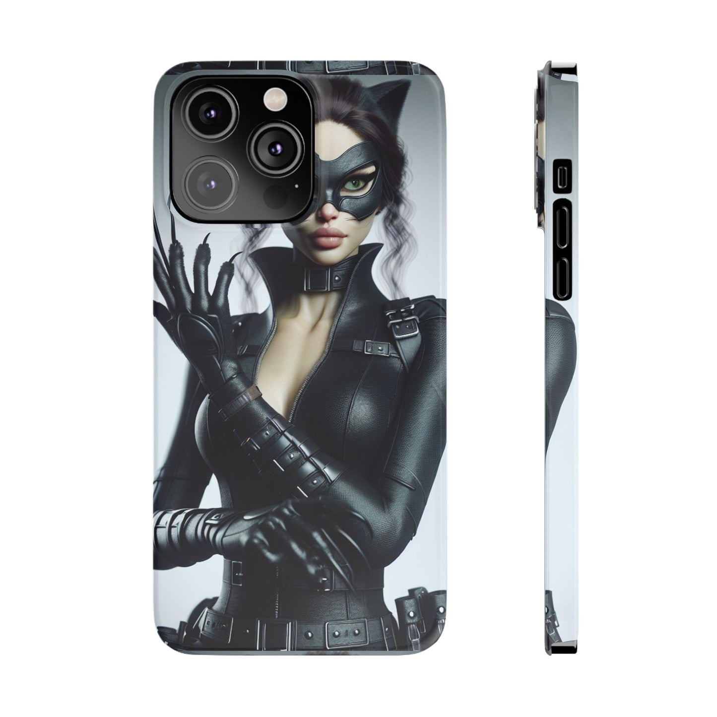 Catwoman-Inspired Slim Phone Case - Stylish Protection for Superhero Fans