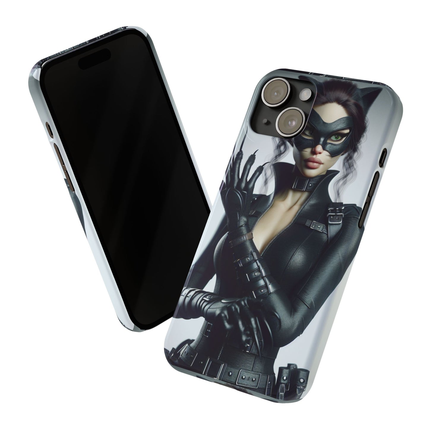 Catwoman-Inspired Slim Phone Case - Stylish Protection for Superhero Fans