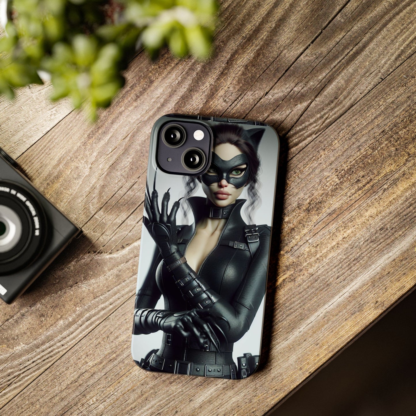 Catwoman-Inspired Slim Phone Case - Stylish Protection for Superhero Fans