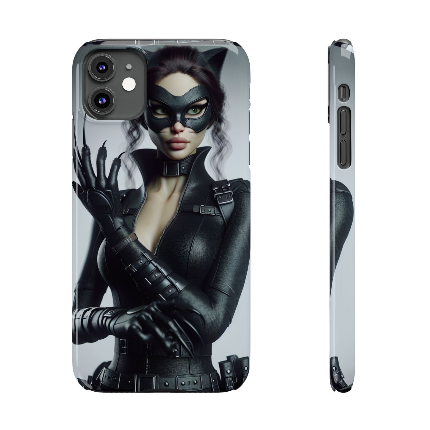 Catwoman-Inspired Slim Phone Case - Stylish Protection for Superhero Fans