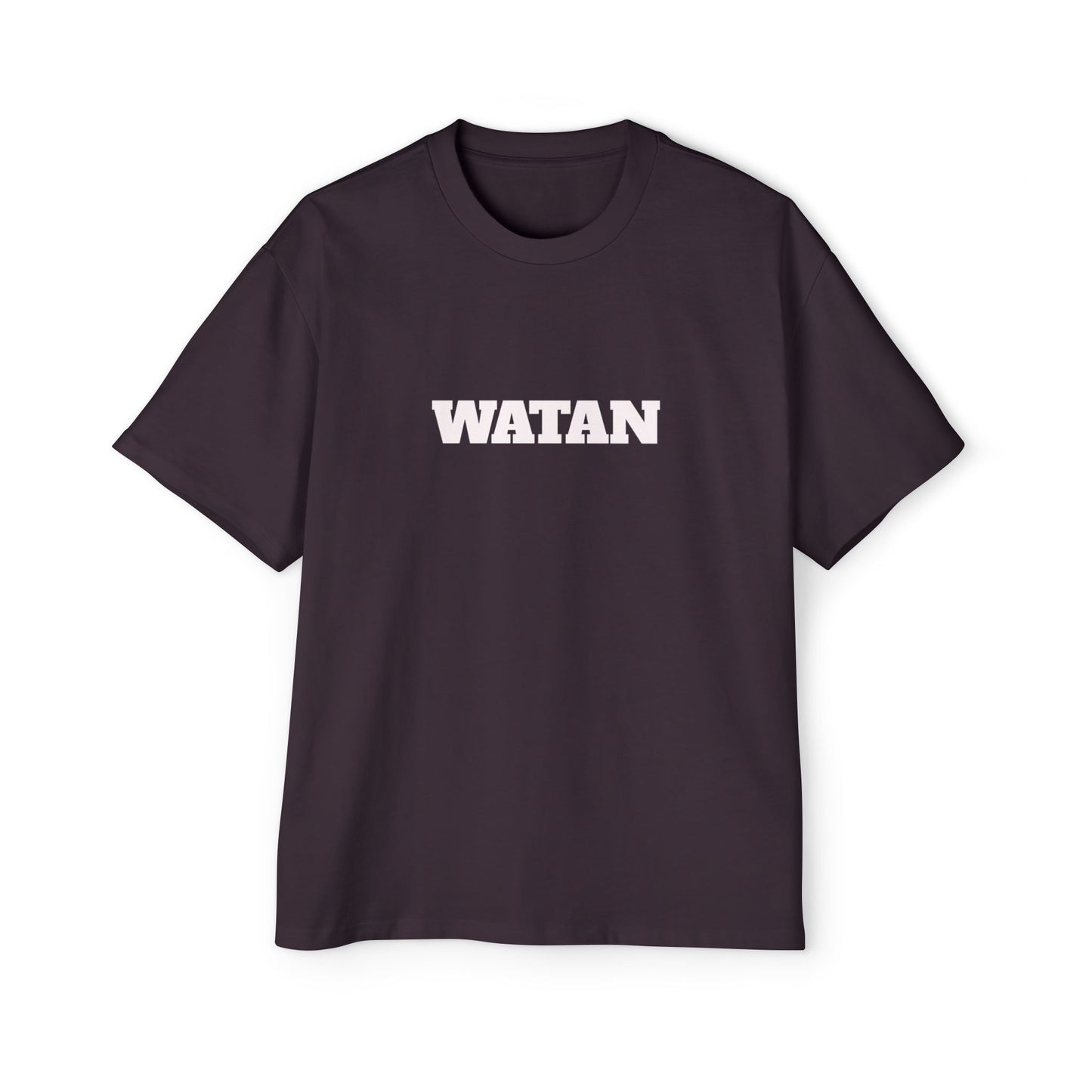 Men's Heavy Oversized Tee with Artistic Mosque Design - Casual Streetwear for Art Lovers