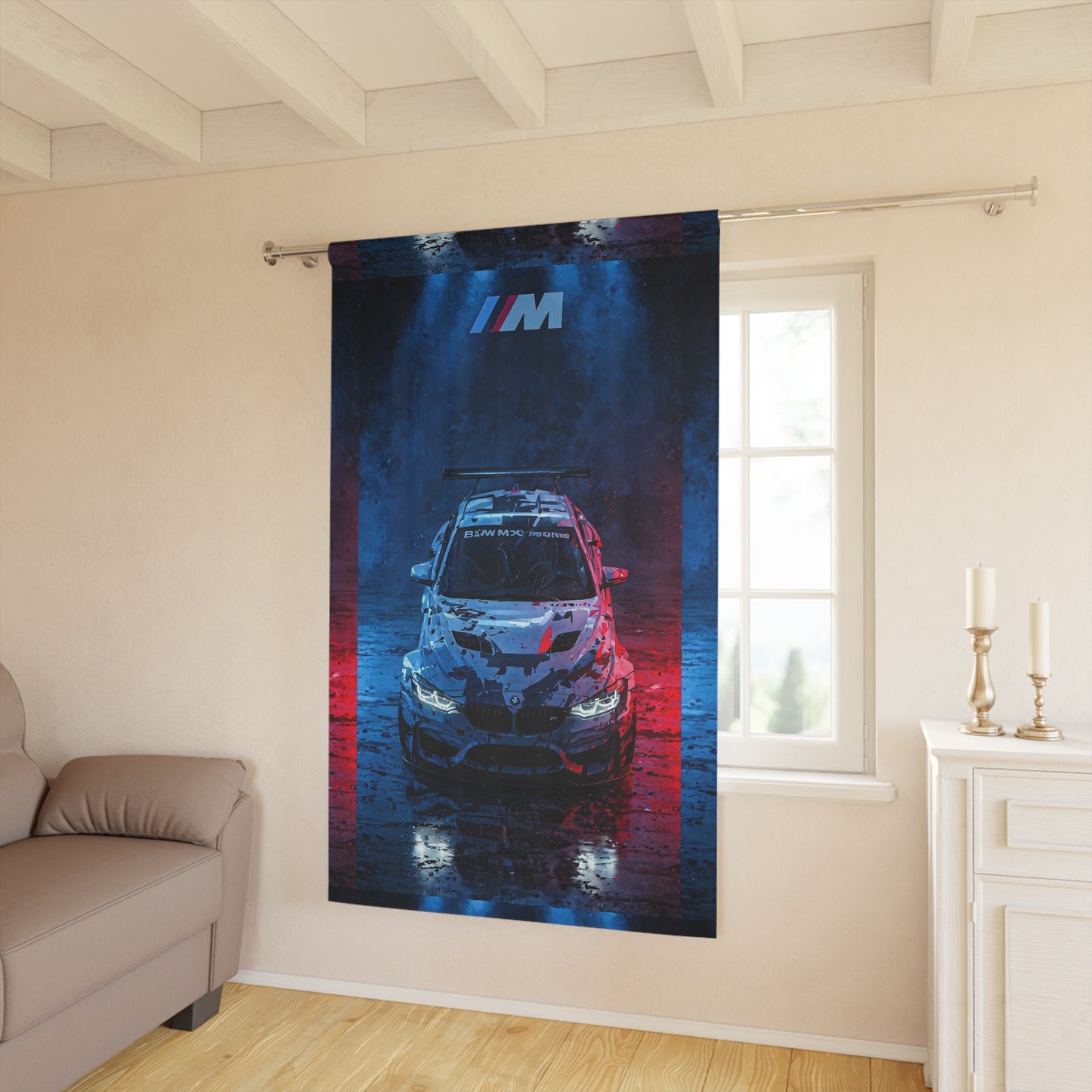 Window Curtains - BMW M Performance Stylish Automotive Decor