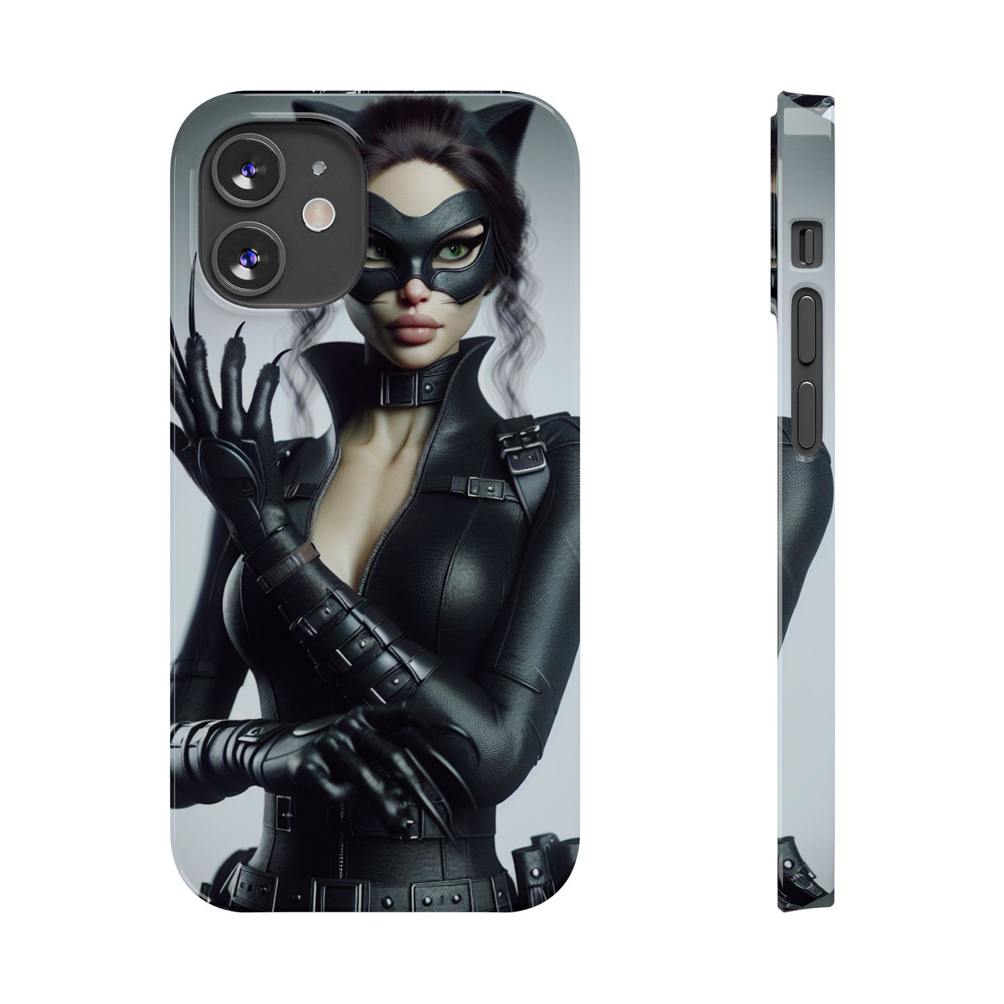 Catwoman-Inspired Slim Phone Case - Stylish Protection for Superhero Fans