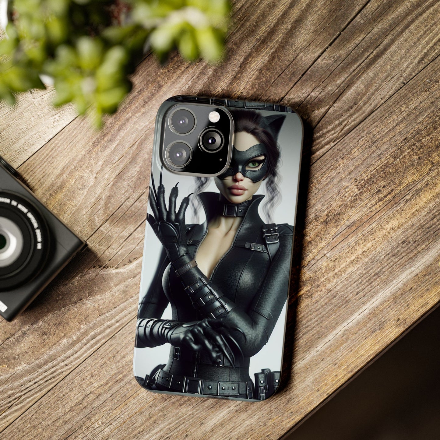 Catwoman-Inspired Slim Phone Case - Stylish Protection for Superhero Fans