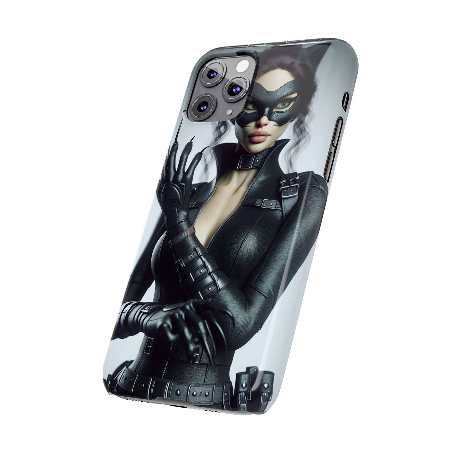 Catwoman-Inspired Slim Phone Case - Stylish Protection for Superhero Fans