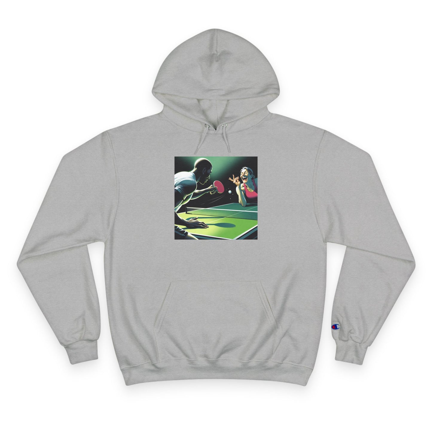 Ping Pong Champion Hoodie - Retro Sports Design