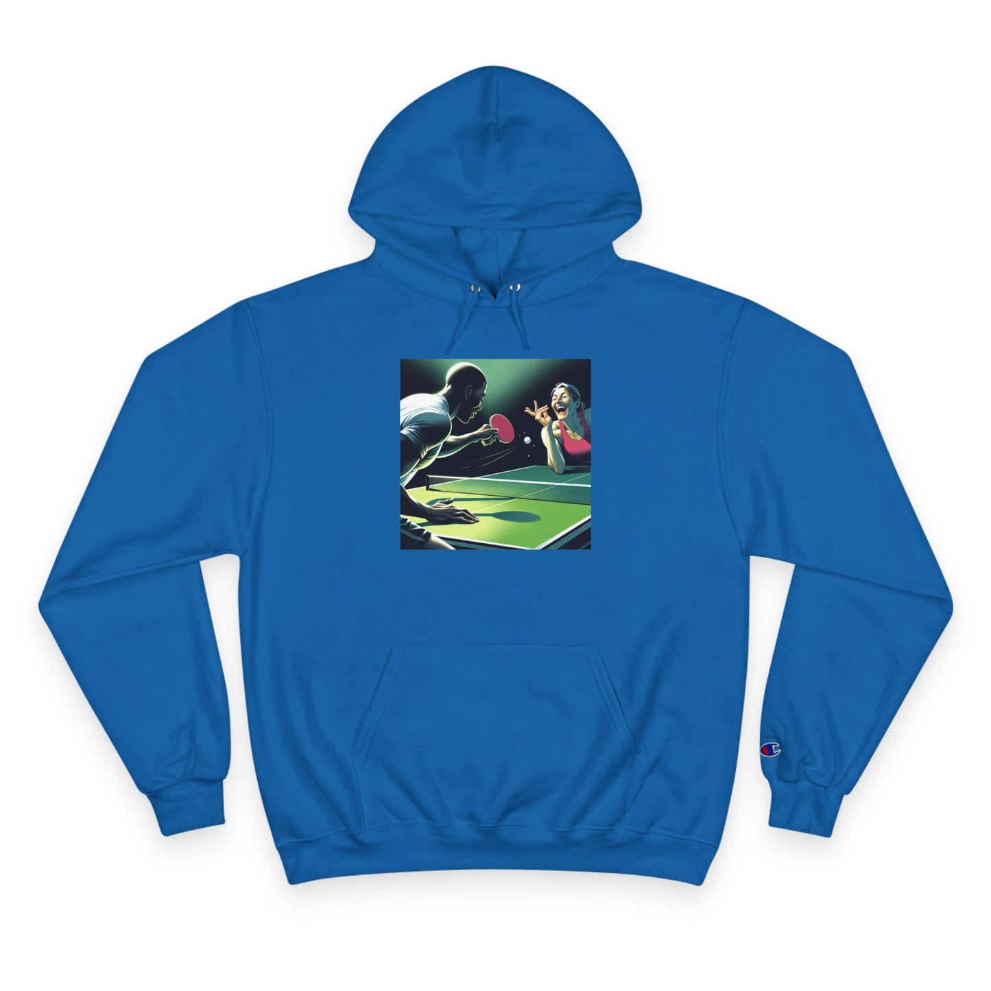 Ping Pong Champion Hoodie - Retro Sports Design