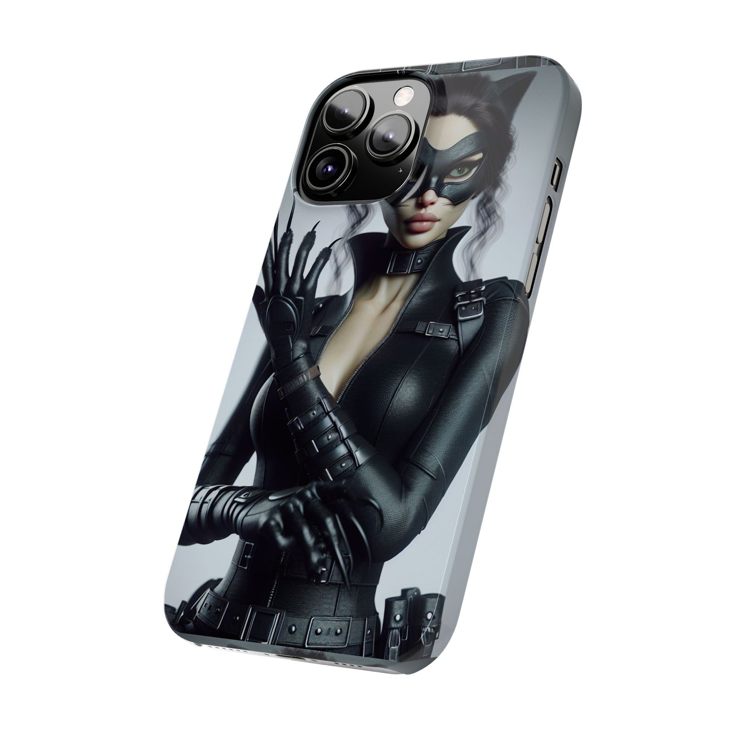 Catwoman-Inspired Slim Phone Case - Stylish Protection for Superhero Fans