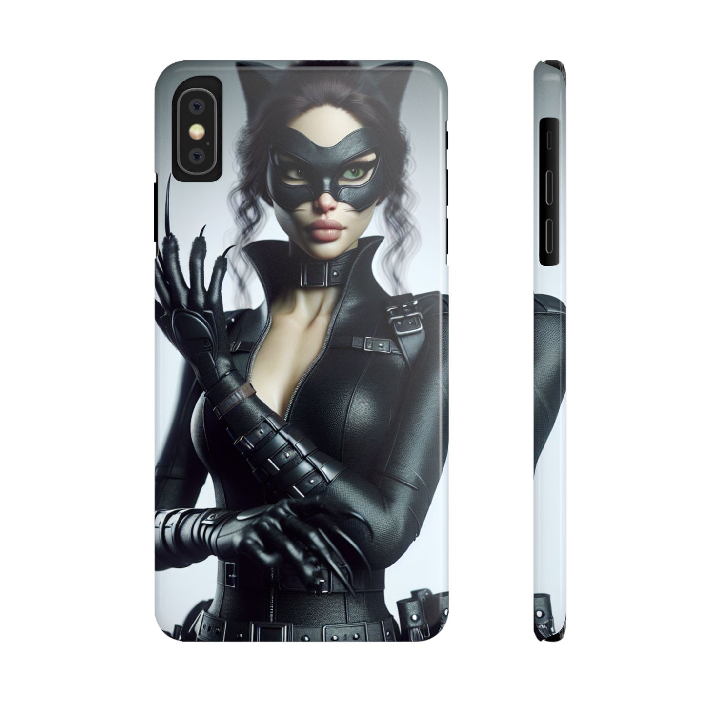 Catwoman-Inspired Slim Phone Case - Stylish Protection for Superhero Fans