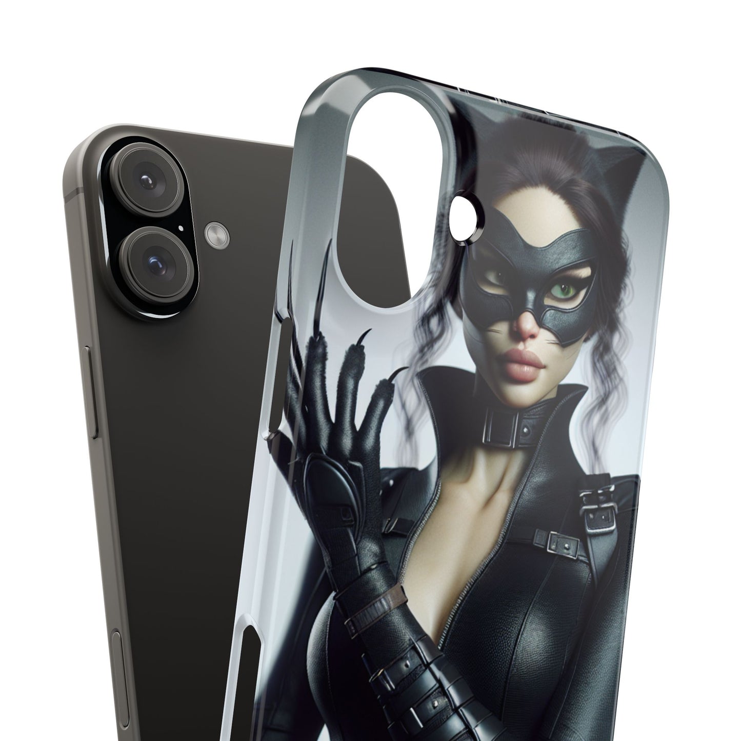 Catwoman-Inspired Slim Phone Case - Stylish Protection for Superhero Fans