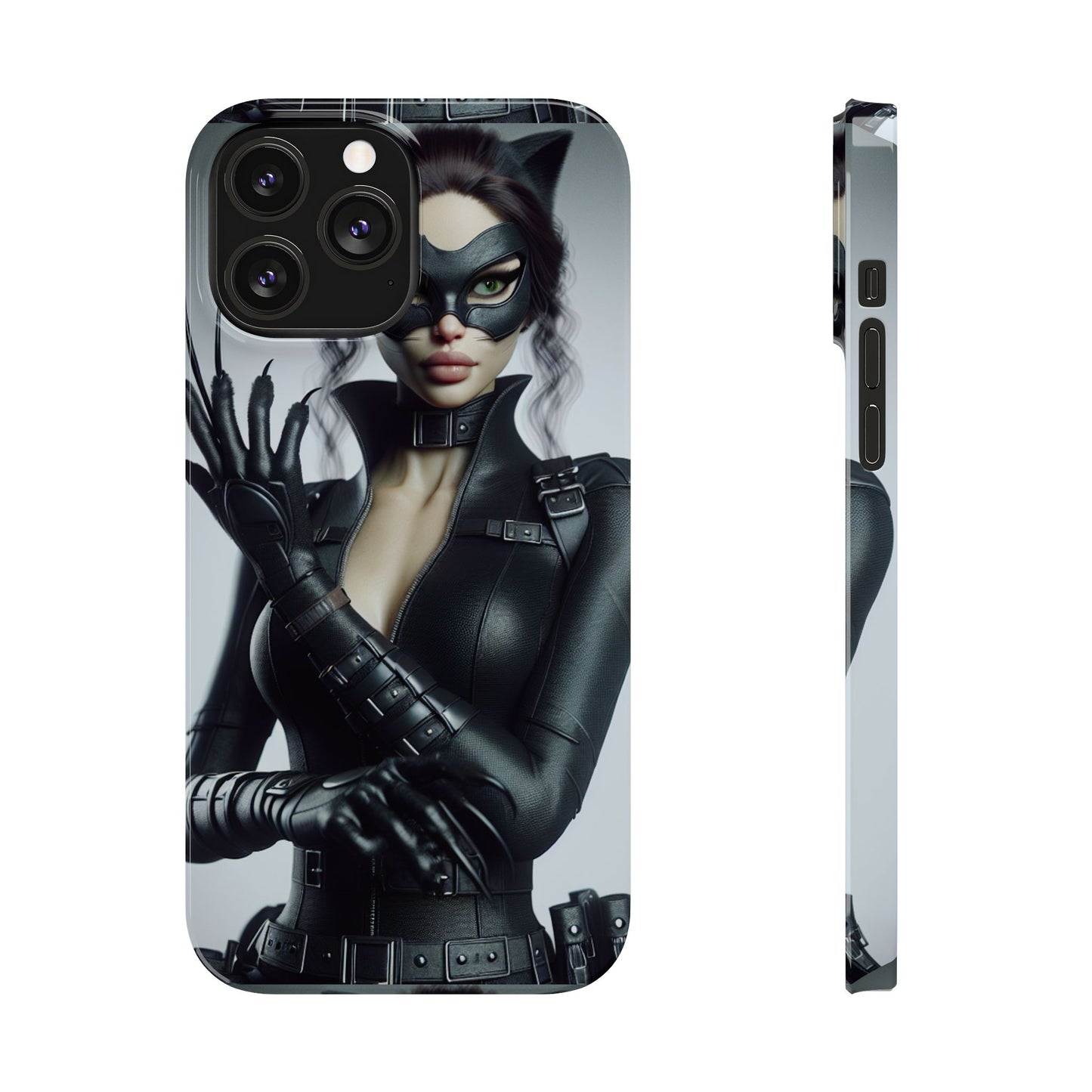 Catwoman-Inspired Slim Phone Case - Stylish Protection for Superhero Fans