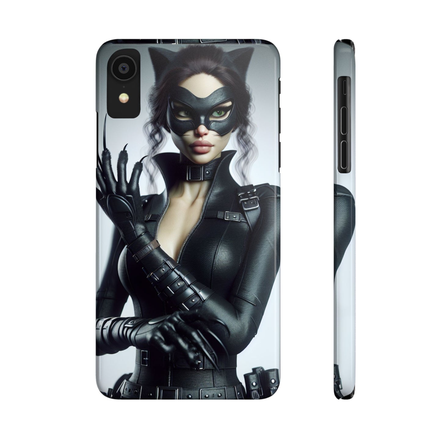 Catwoman-Inspired Slim Phone Case - Stylish Protection for Superhero Fans