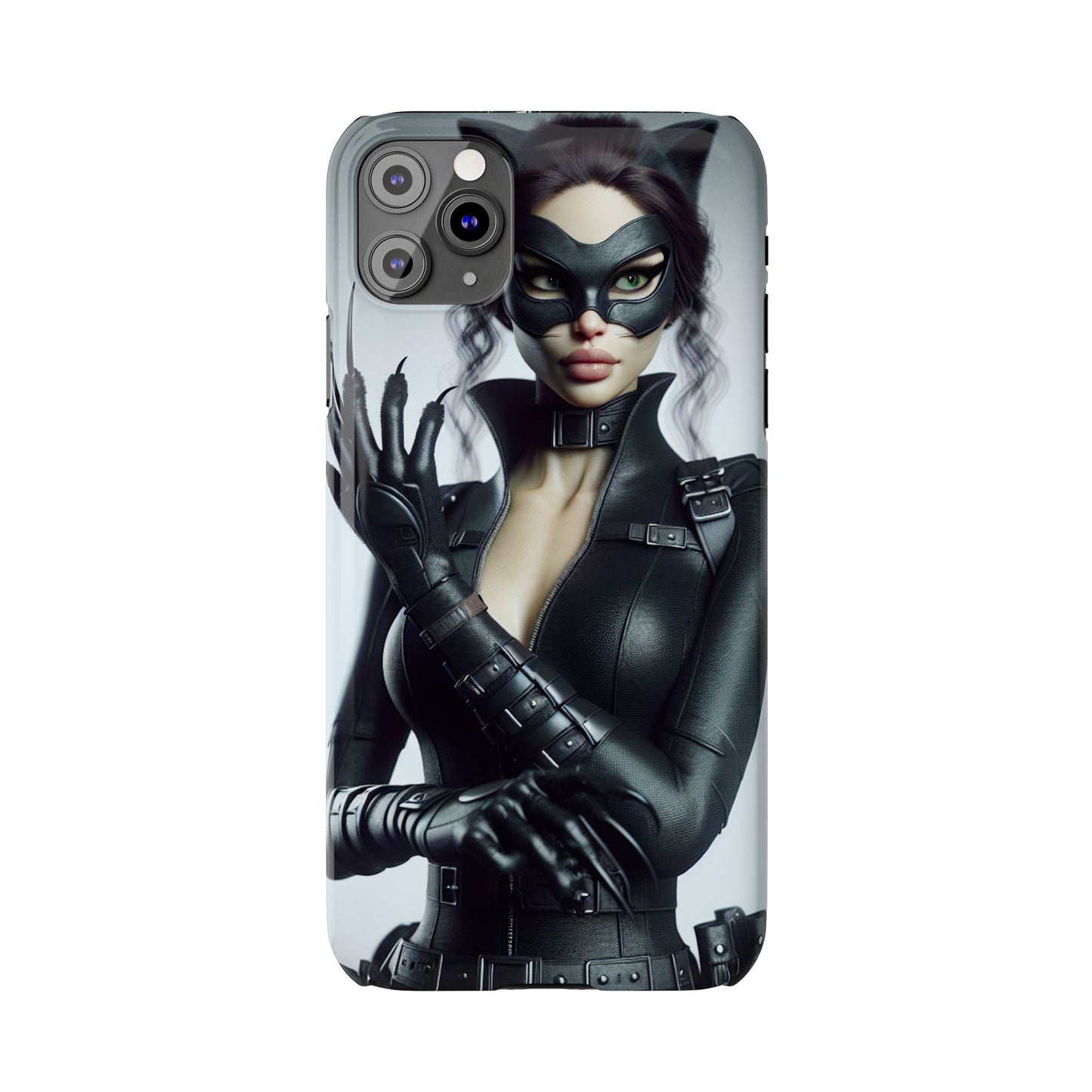 Catwoman-Inspired Slim Phone Case - Stylish Protection for Superhero Fans