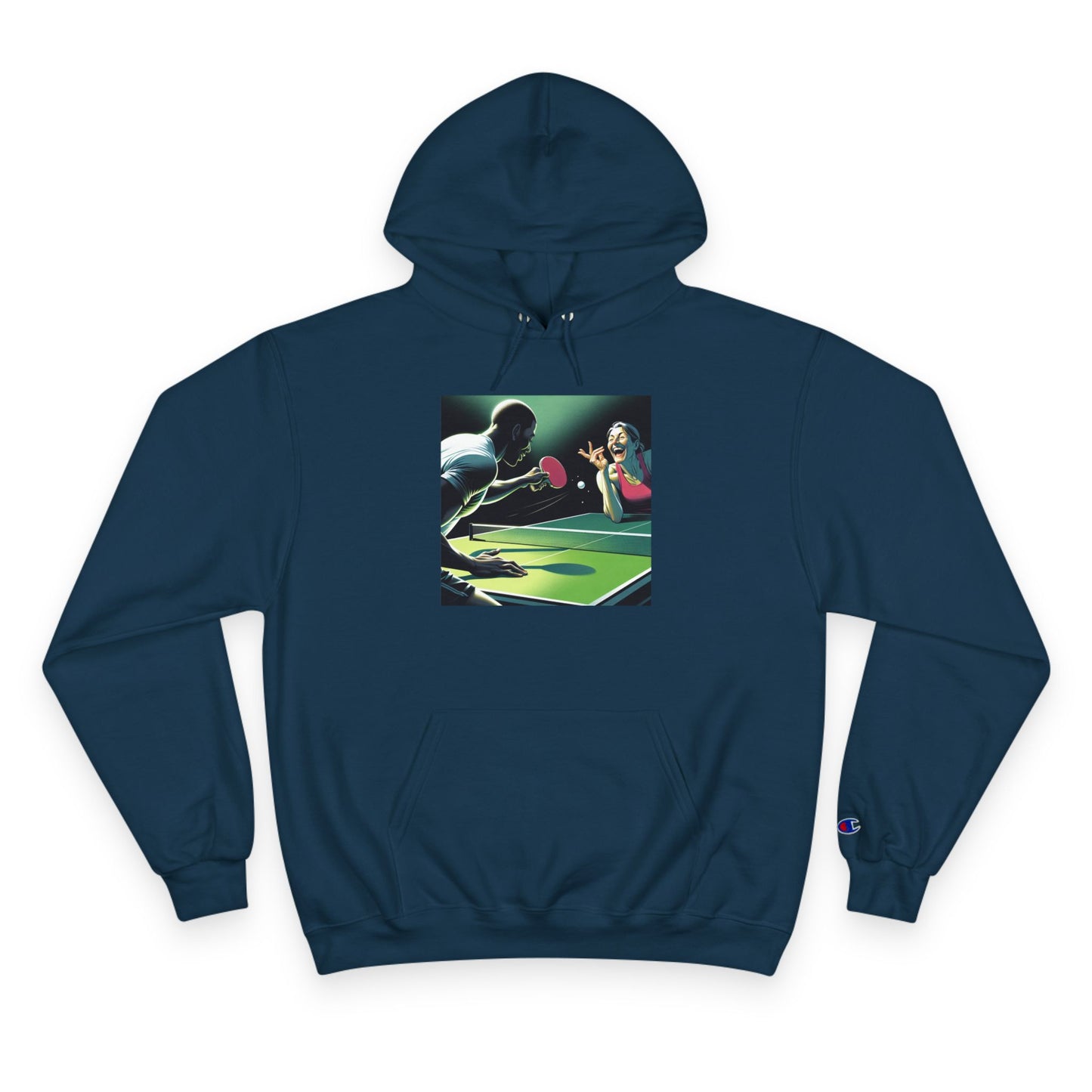 Ping Pong Champion Hoodie - Retro Sports Design