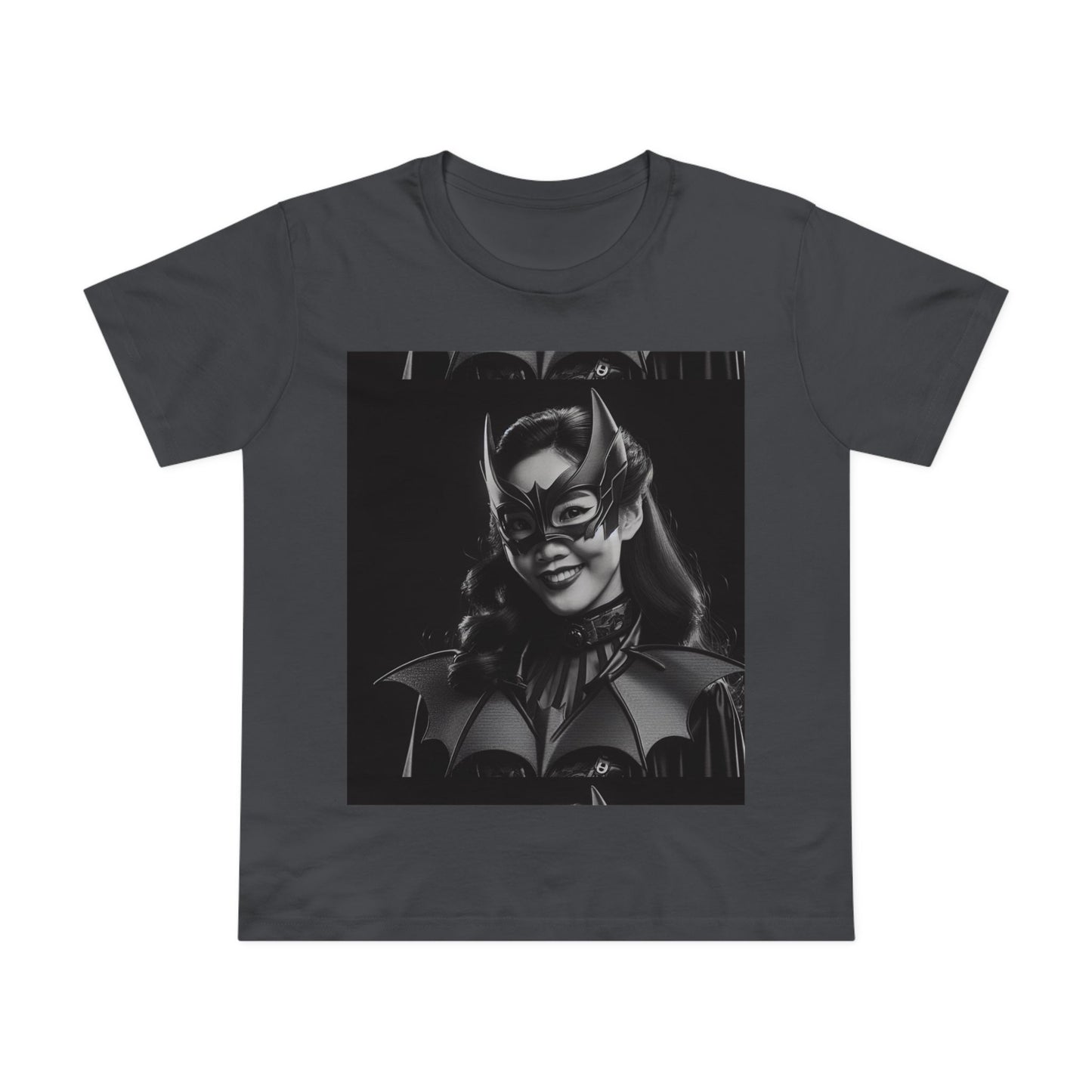 Women’s Black Batgirl Tee - Superhero Graphic T-Shirt for Fans