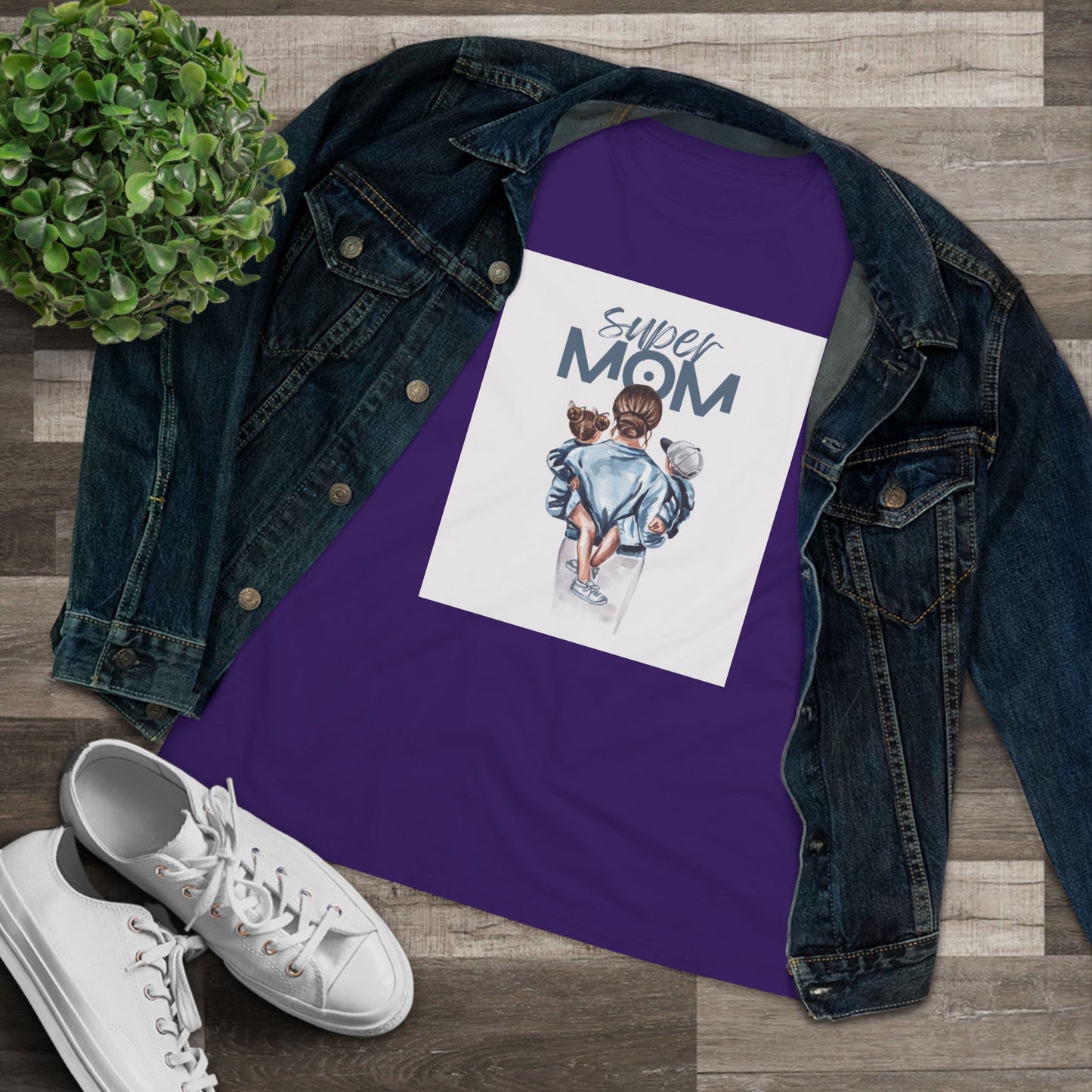 Super Mom Women's Cotton Tee - Perfect Gift for Mother's Day