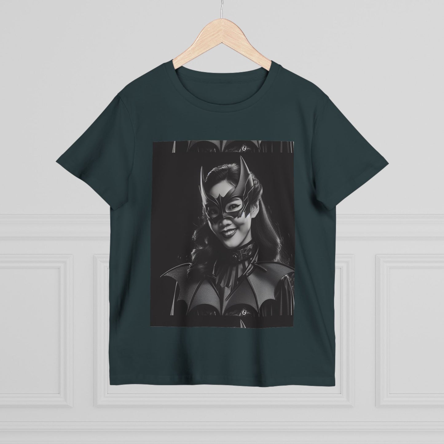 Women’s Black Batgirl Tee - Superhero Graphic T-Shirt for Fans