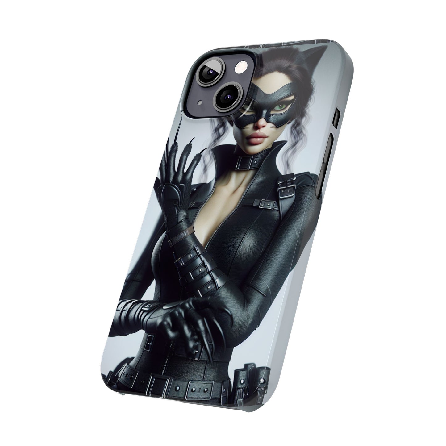 Catwoman-Inspired Slim Phone Case - Stylish Protection for Superhero Fans