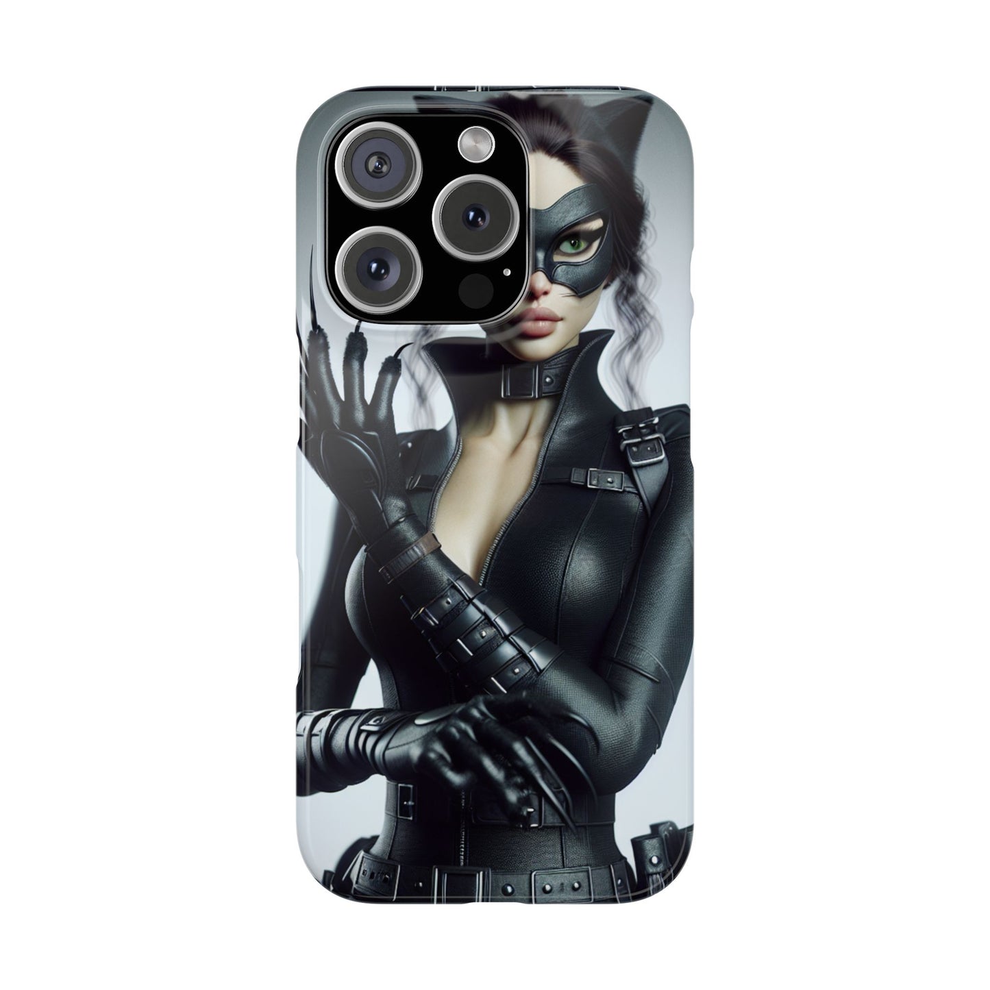 Catwoman-Inspired Slim Phone Case - Stylish Protection for Superhero Fans