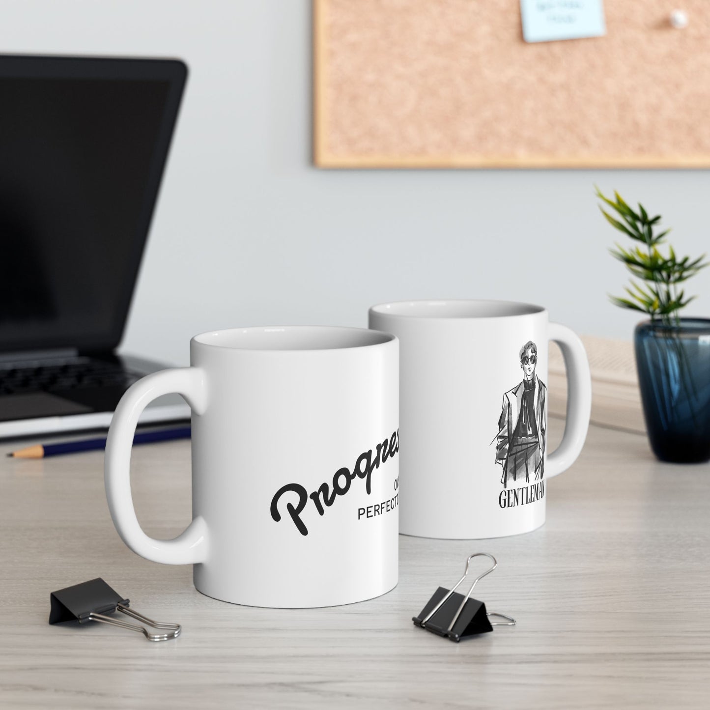 Ceramic Mug - Happiness Over Perfection - 11oz & 15oz