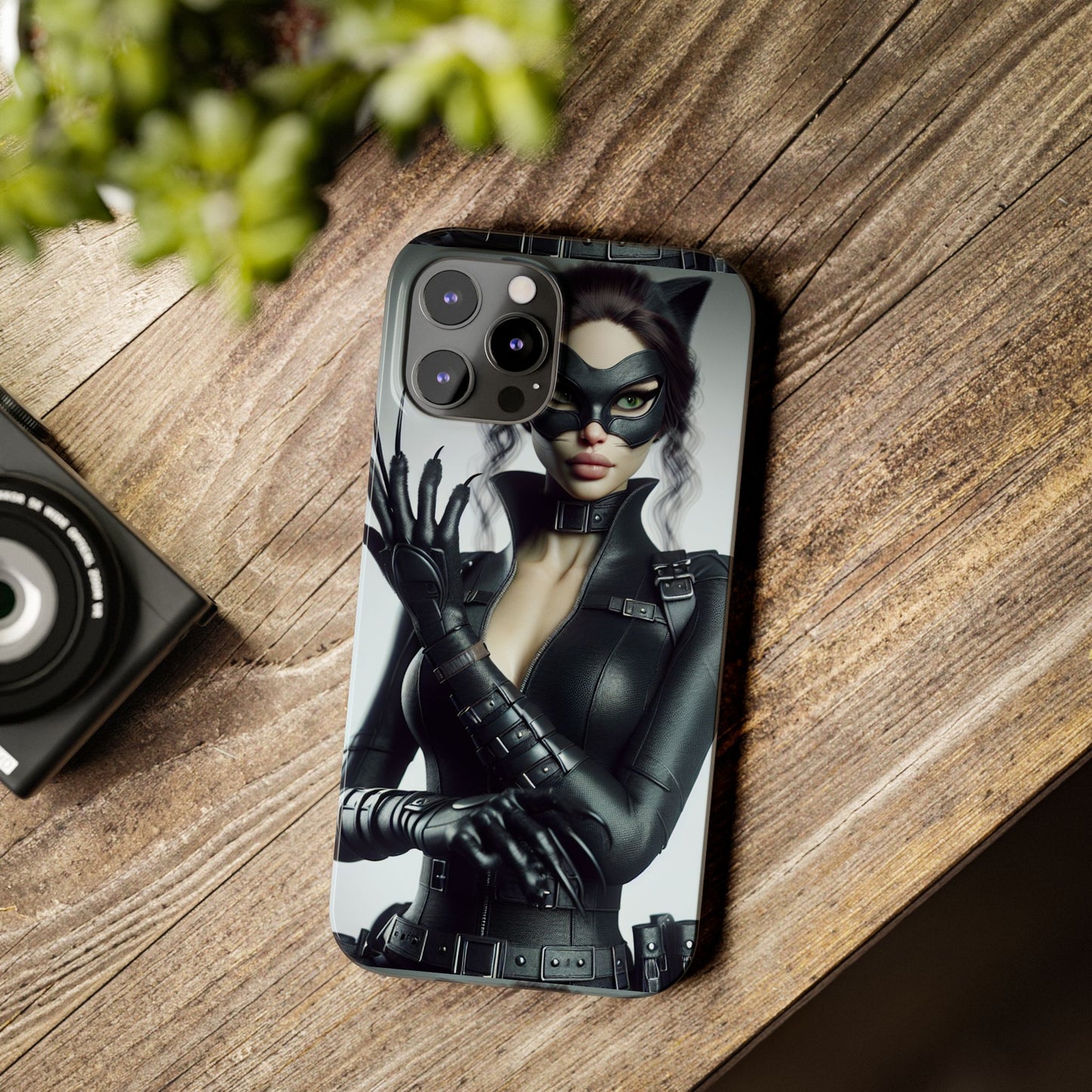 Catwoman-Inspired Slim Phone Case - Stylish Protection for Superhero Fans
