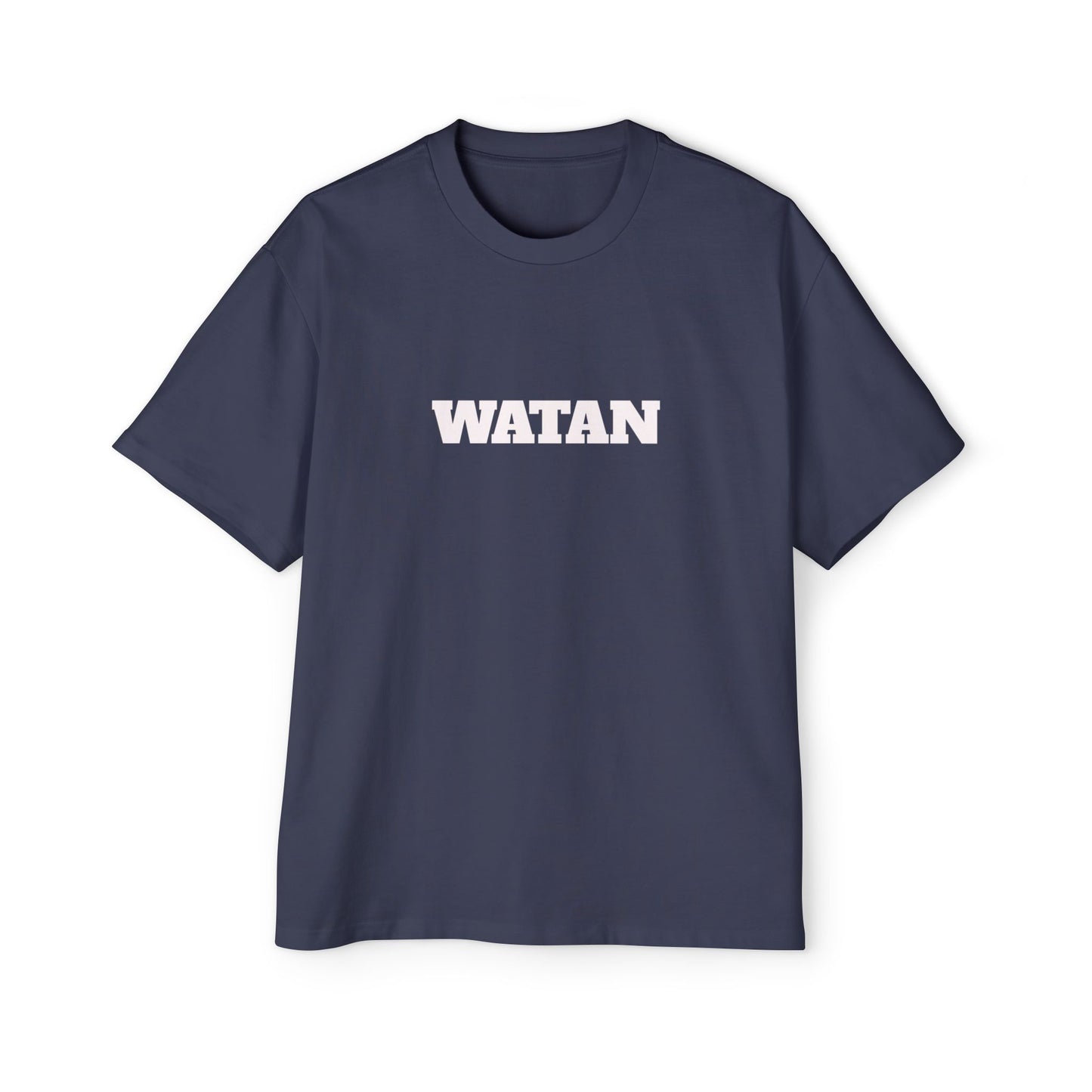 Men's Heavy Oversized Tee with Artistic Mosque Design - Casual Streetwear for Art Lovers