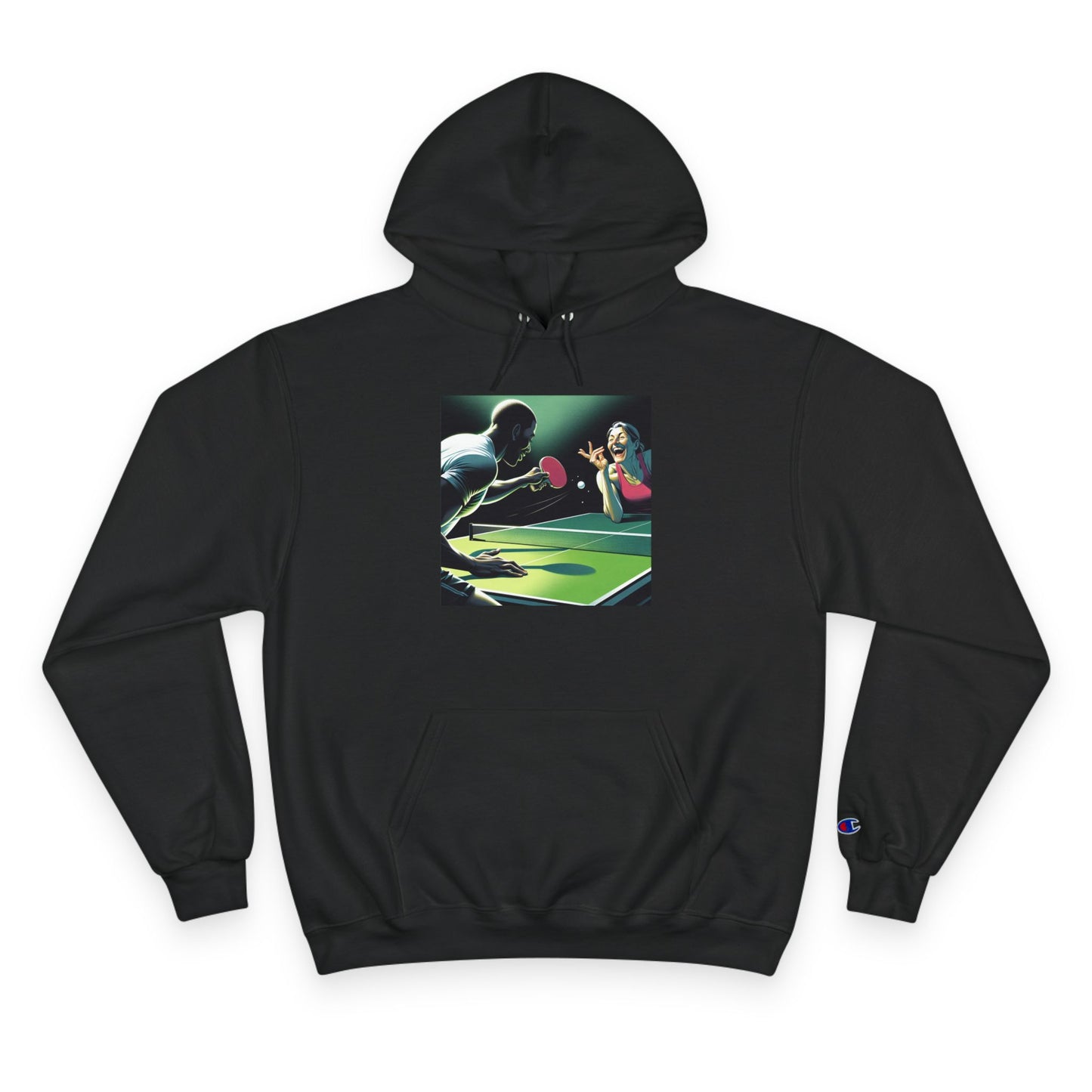 Ping Pong Champion Hoodie - Retro Sports Design