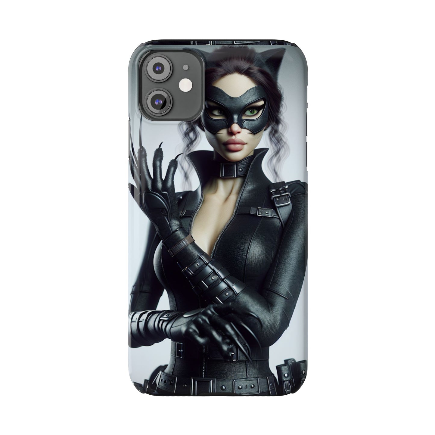 Catwoman-Inspired Slim Phone Case - Stylish Protection for Superhero Fans