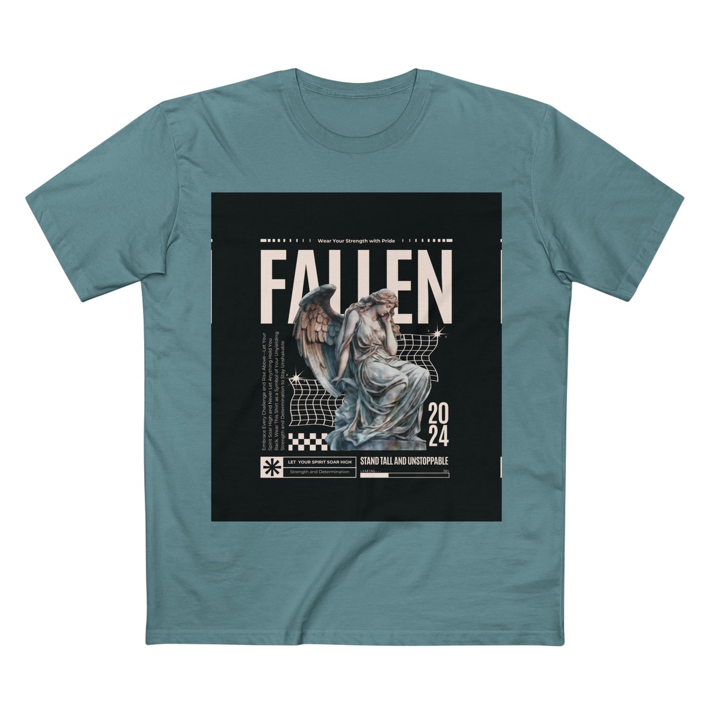 Fallen Angel Graphic Tee | Stand Tall and Unstoppable | Aesthetic T-Shirt for Art Lovers