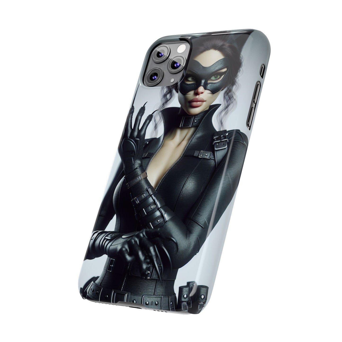 Catwoman-Inspired Slim Phone Case - Stylish Protection for Superhero Fans