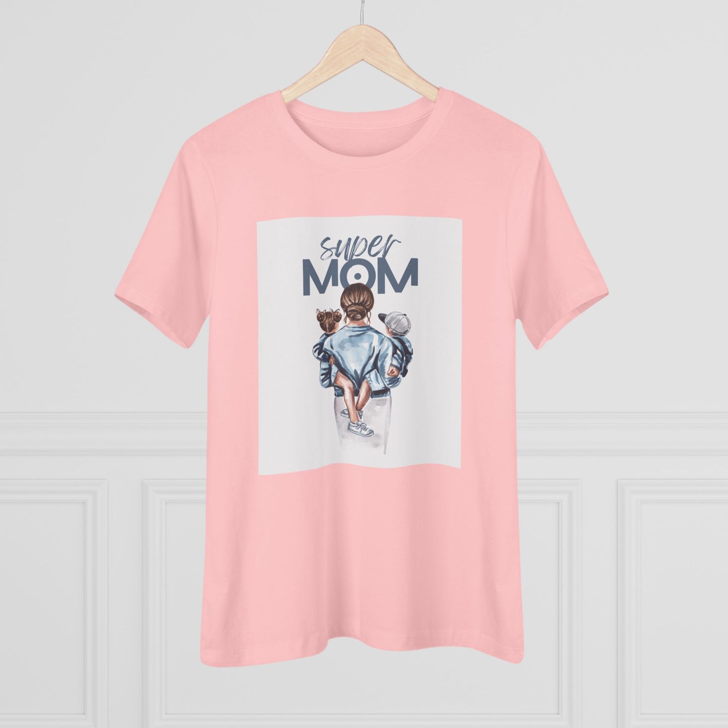 Super Mom Women's Cotton Tee - Perfect Gift for Mother's Day